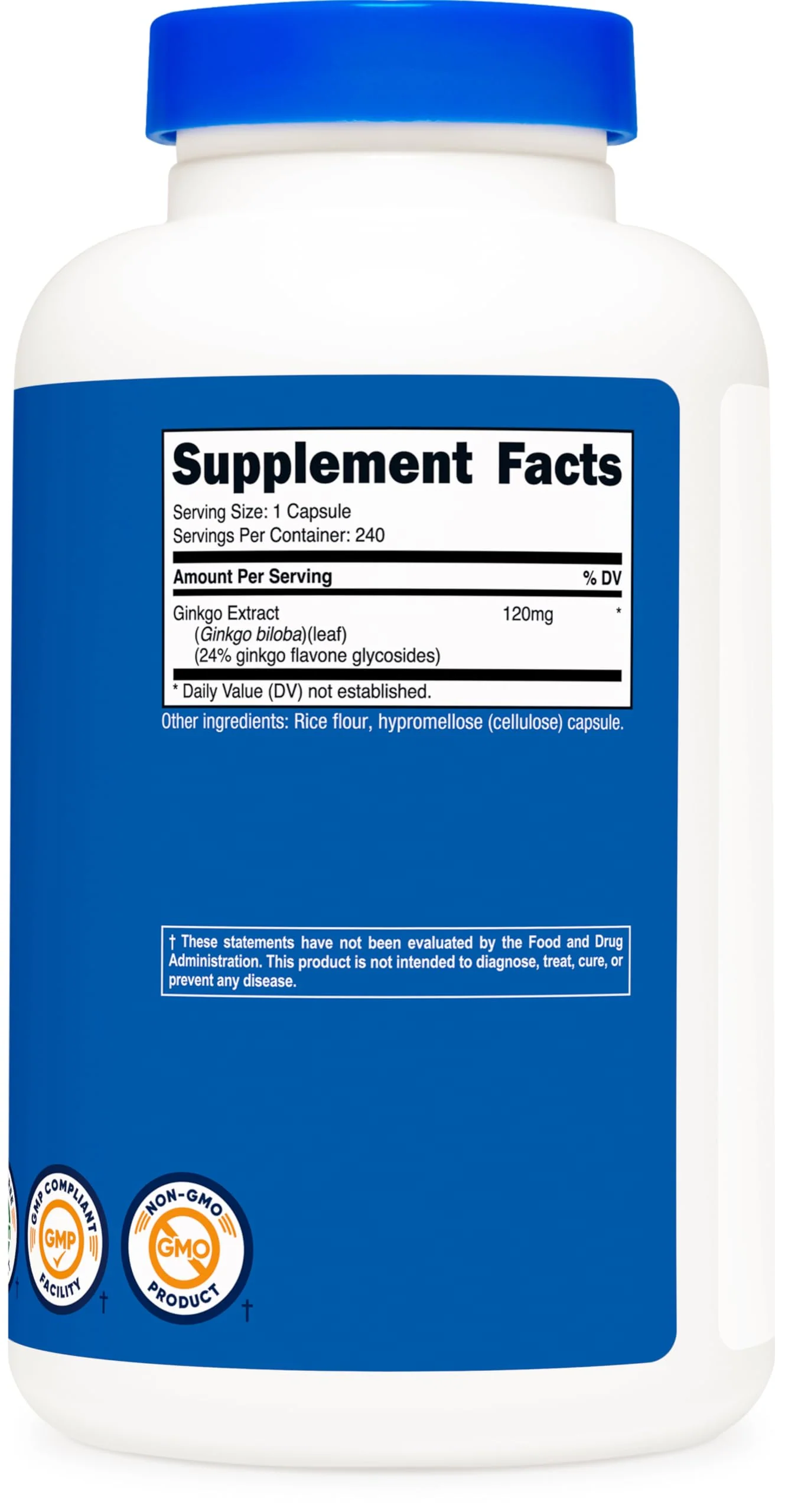 Nutricost Ginkgo Biloba 120mg – 240 Capsules (Pack of 2) | Extra Strength Gluten Free & Non-GMO - Image 5