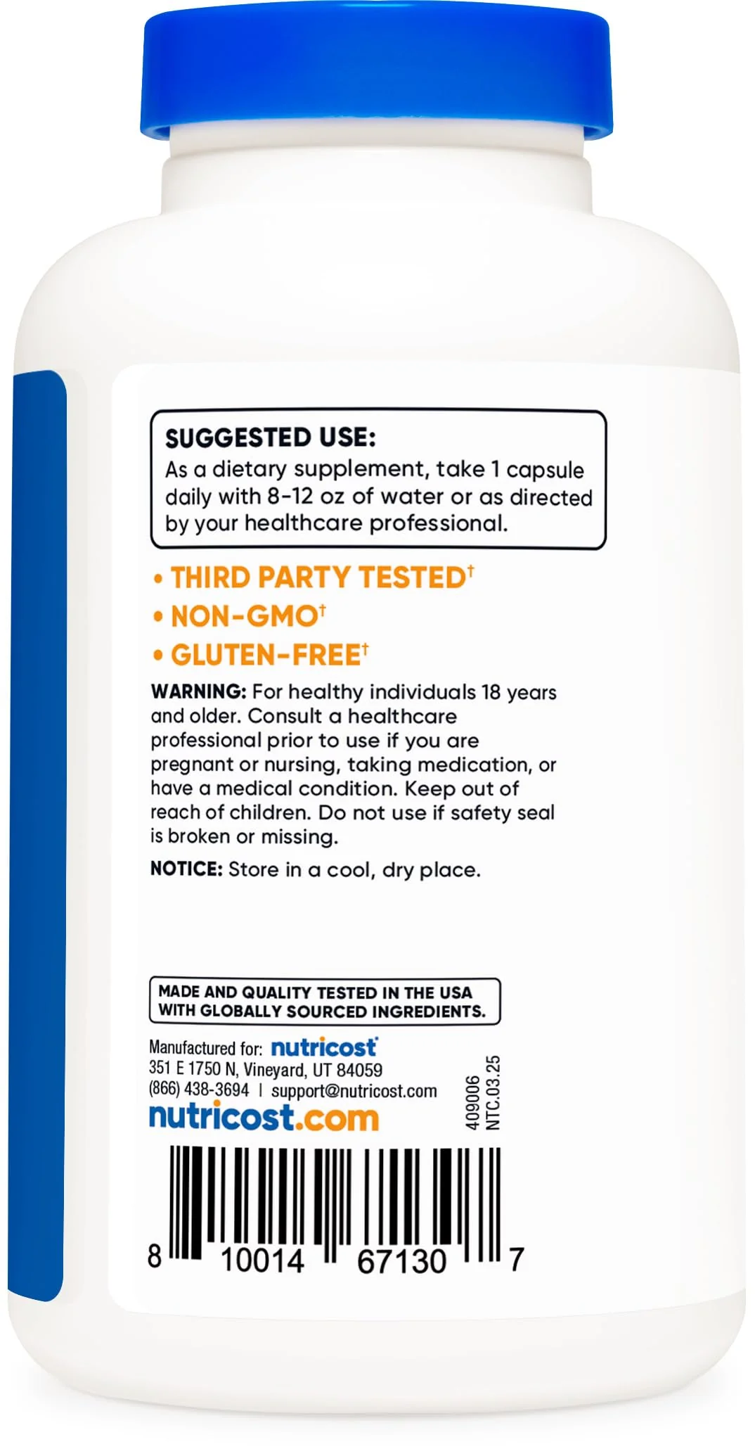 Nutricost Glutathione Capsules 500mg – 240 Count | Gluten Free & Non-GMO - Image 13