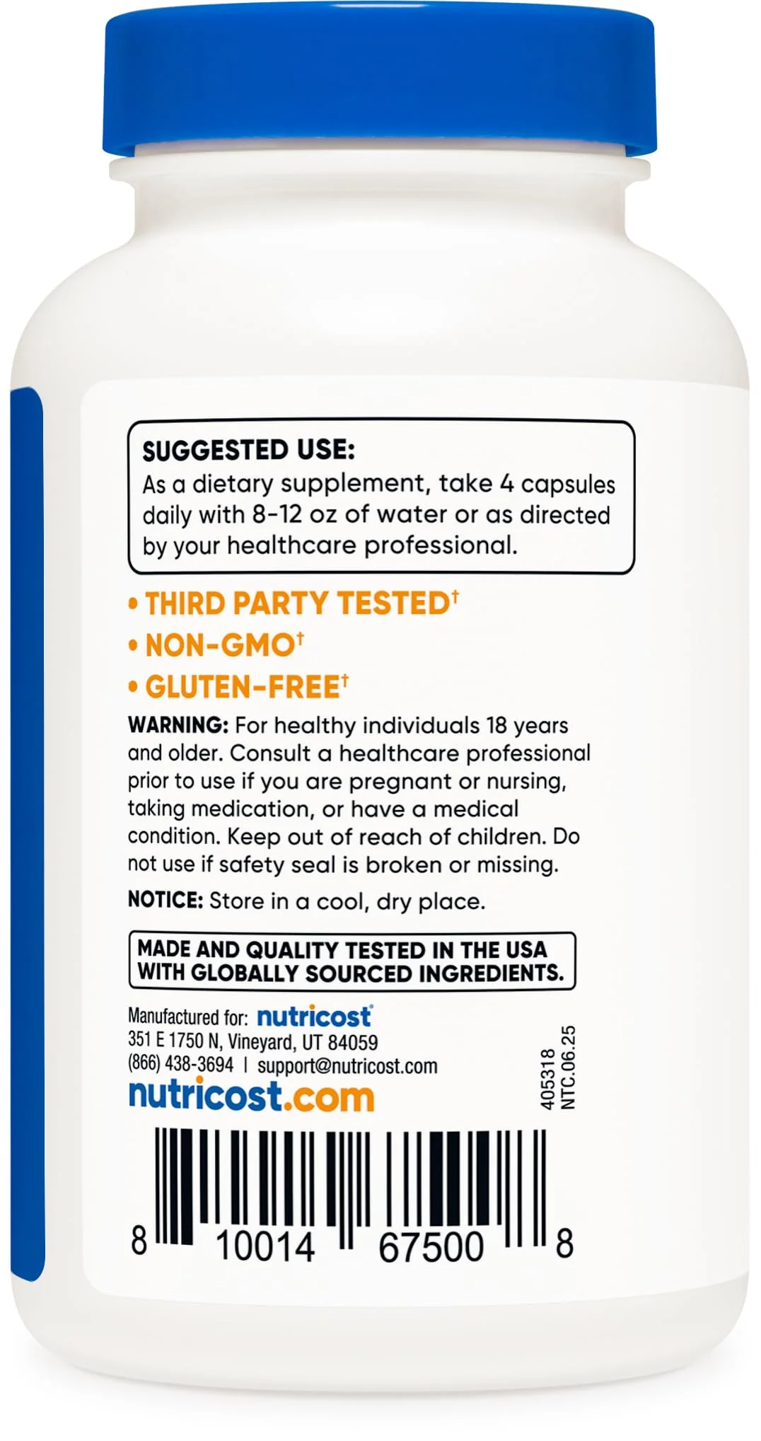 Nutricost L-Leucine 2,000mg – 120 Vegetarian Capsules (Pack of 2) - Image 4