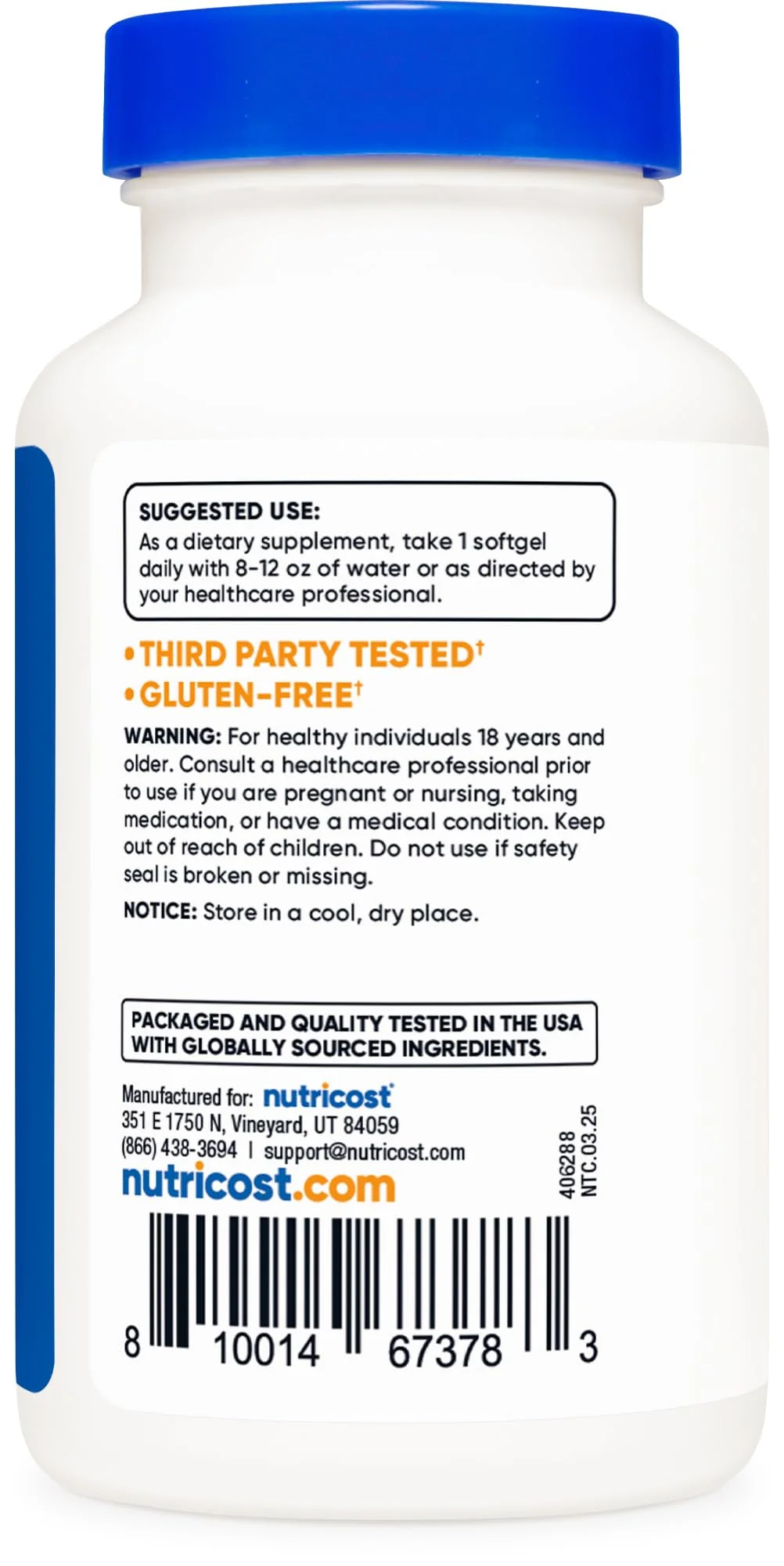 Nutricost Lycopene 50mg Softgels – 120 Softgels | Non-GMO, Gluten-Free - Image 4