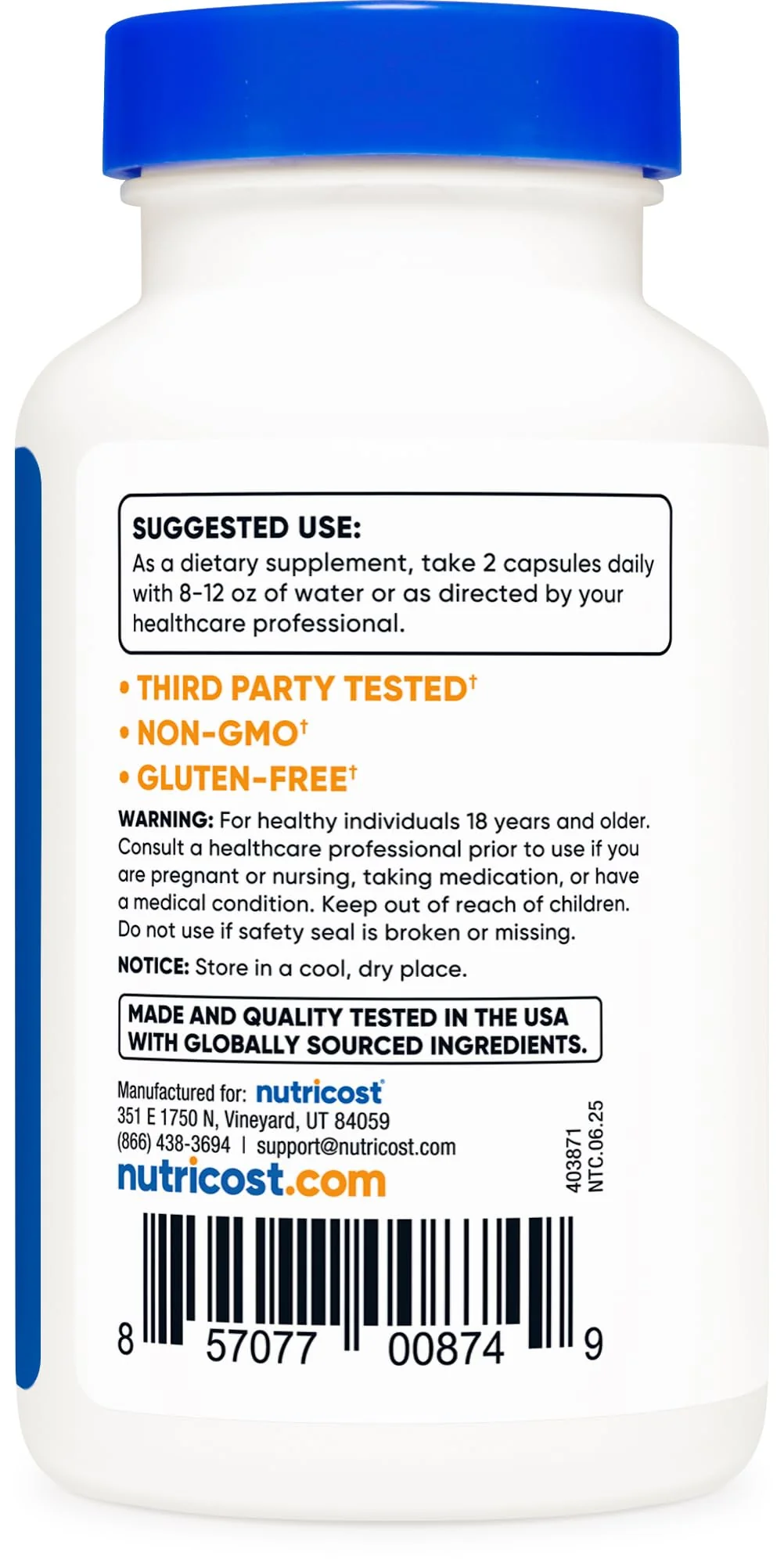 Nutricost Mucuna Pruriens 400mg Capsules - 800mg/Serving, Veggie Caps (Pack of 2) - Image 4