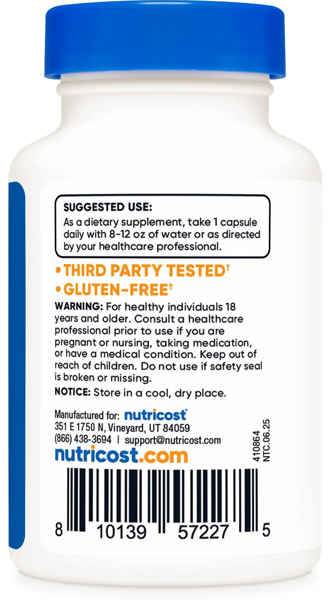 Nutricost PQQ 20mg - 60 Veg Capsules (Pack of 2) - Vegetarian, Non-GMO, Gluten Free - Image 4