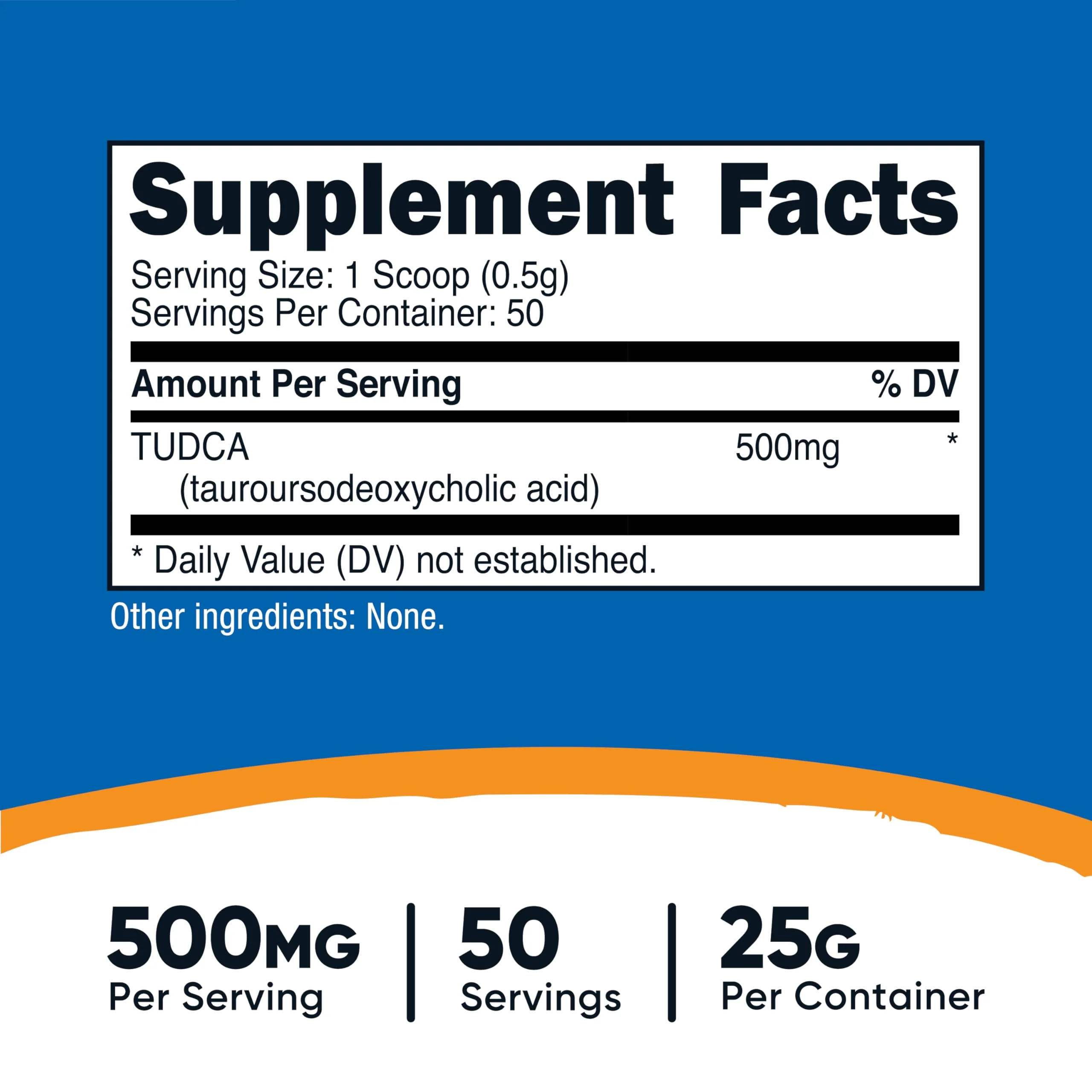 Nutricost Tudca Powder 25g – Tauroursodeoxycholic Acid | Gluten Free & Non-GMO - Image 3
