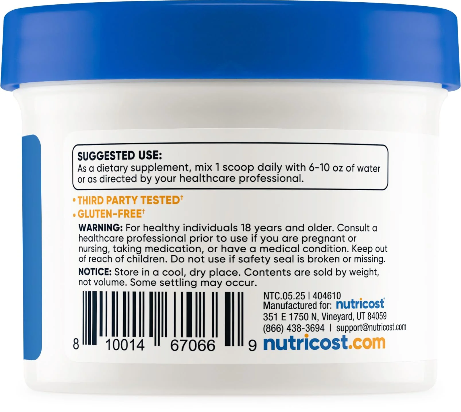 Nutricost Tudca Powder 25g – Tauroursodeoxycholic Acid | Gluten Free & Non-GMO - Image 4