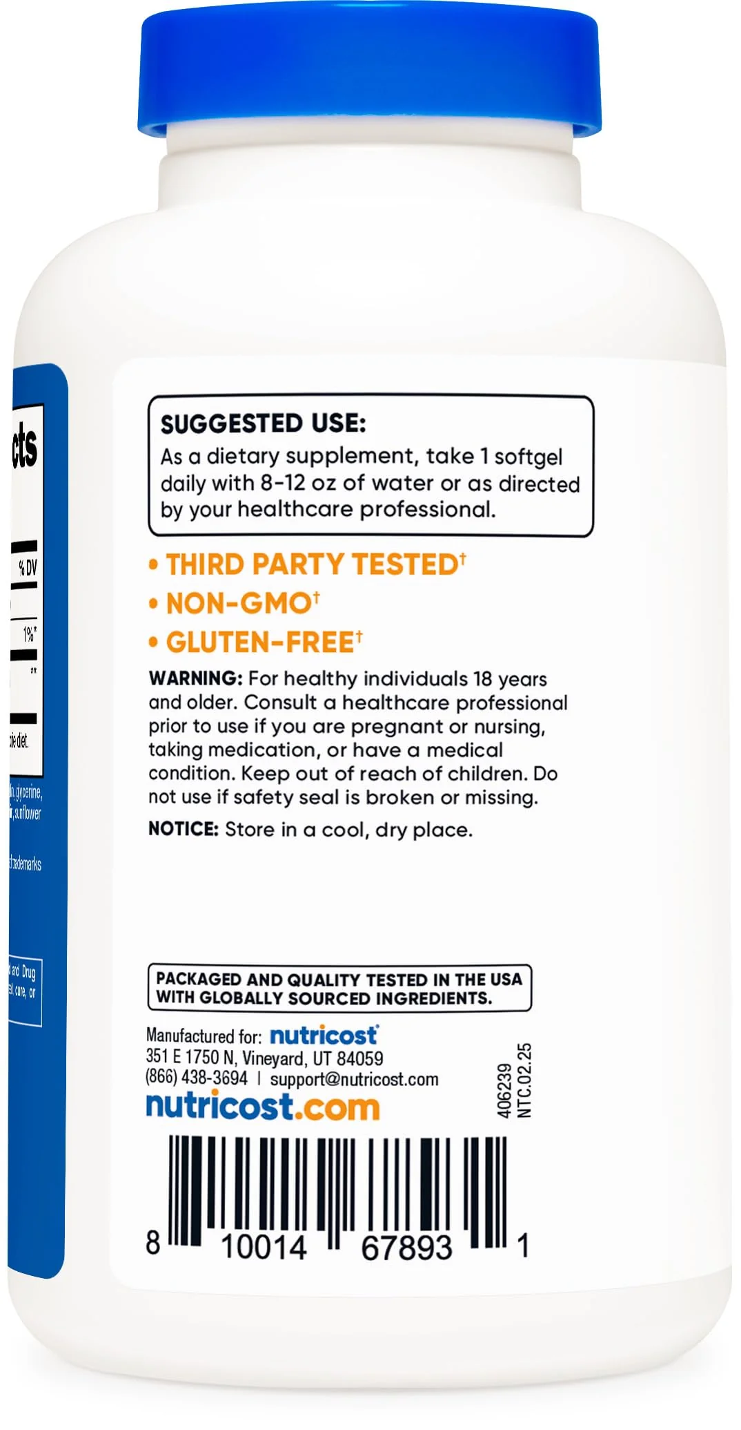 Nutricost Ubiquinol Softgels 100 mg - 120 Softgels | Gluten Free & Non-GMO - Image 4