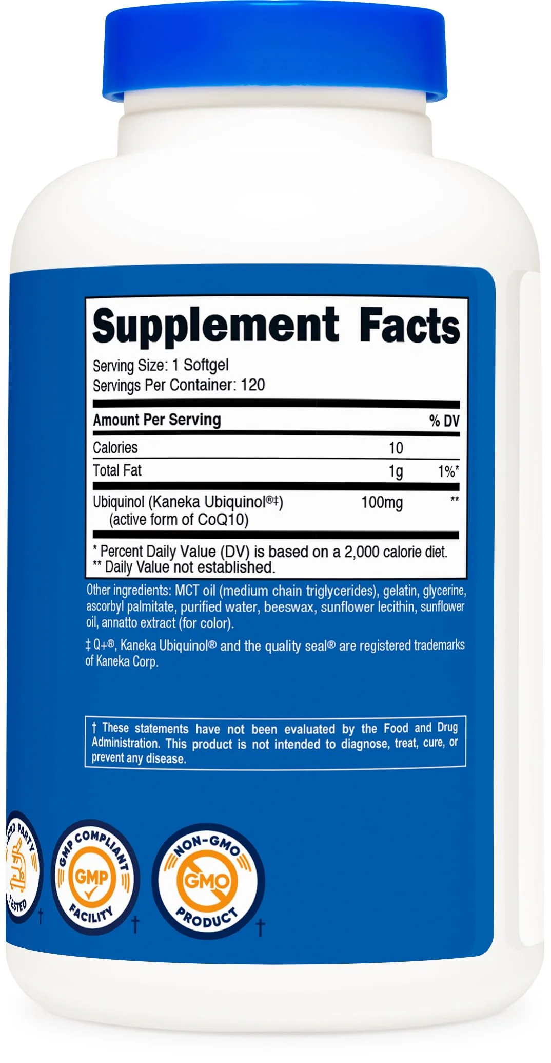 Nutricost Ubiquinol Softgels 100 mg - 120 Softgels | Gluten Free & Non-GMO - Image 5