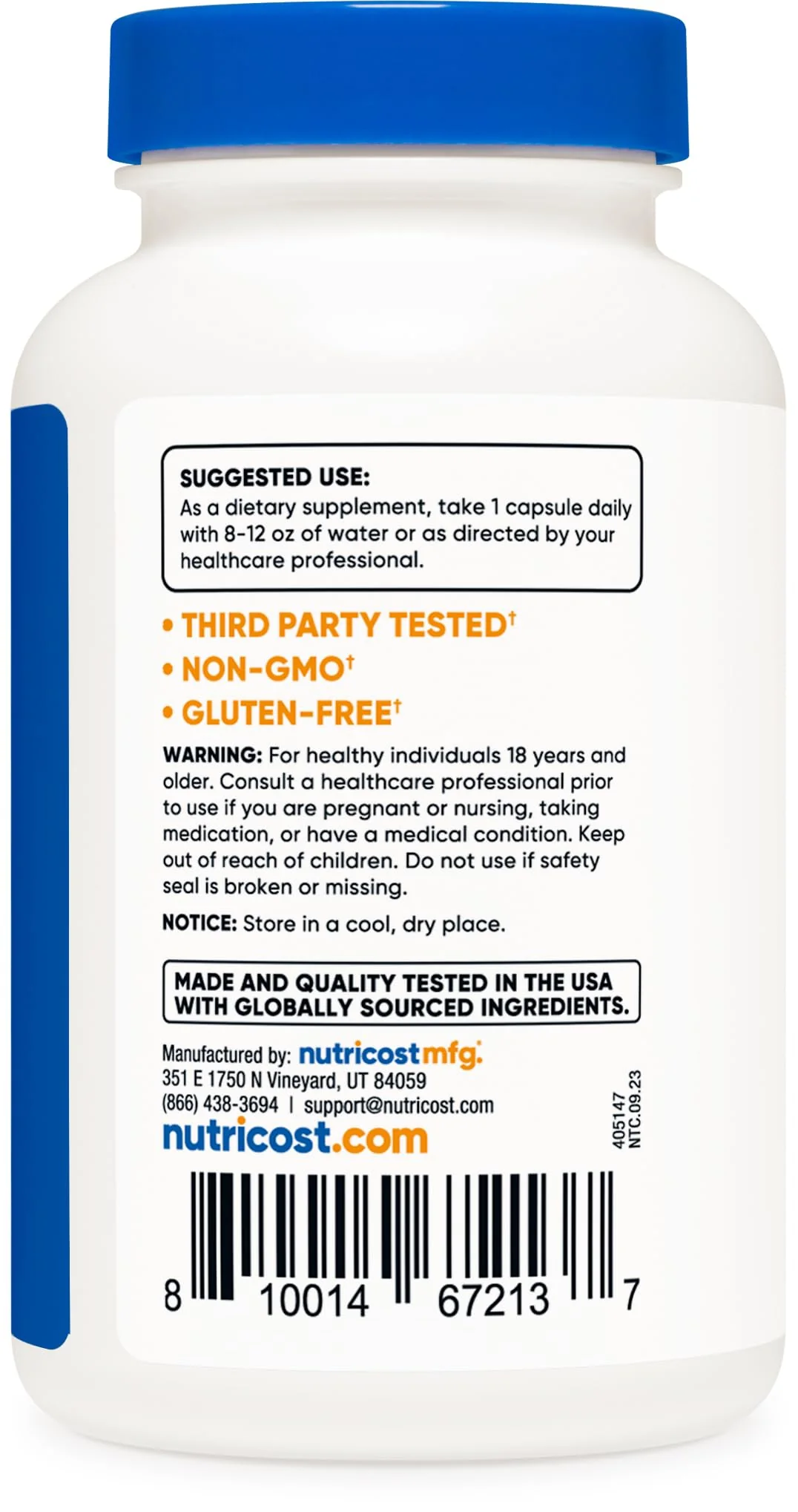 Nutricost Vitamin B12 1000mcg Methylcobalamin – 240 Capsules per Bottle, Pack of 2 | Vegetarian, Non-GMO & Gluten Free - Image 4