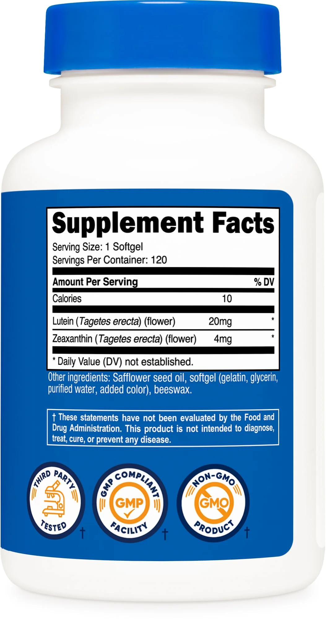 Nutricost Zeaxanthin with Lutein 20mg - 120 Softgels (Pack of 2) - Image 5