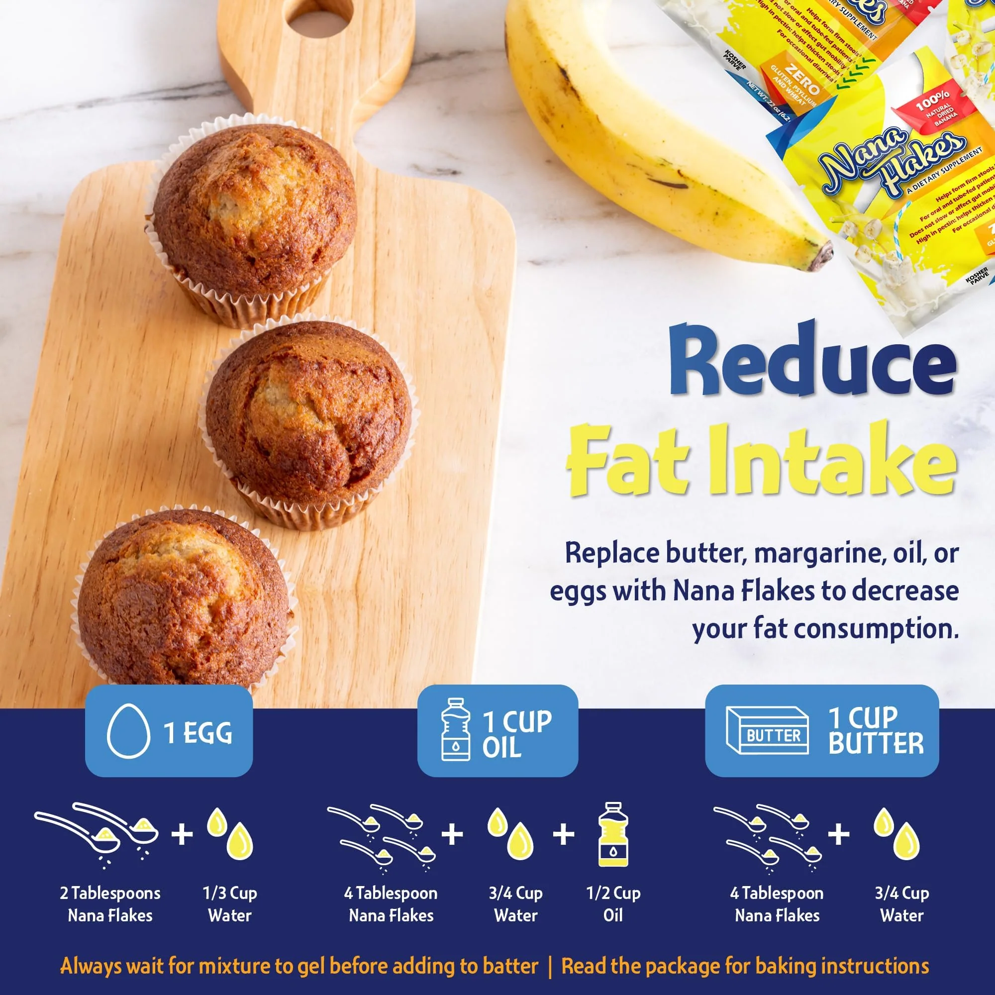 Nutritional Designs Nana Flakes Banana Powder – 50 Single-Serve Packs, Natural Banana Flakes Medical Food - Image 10