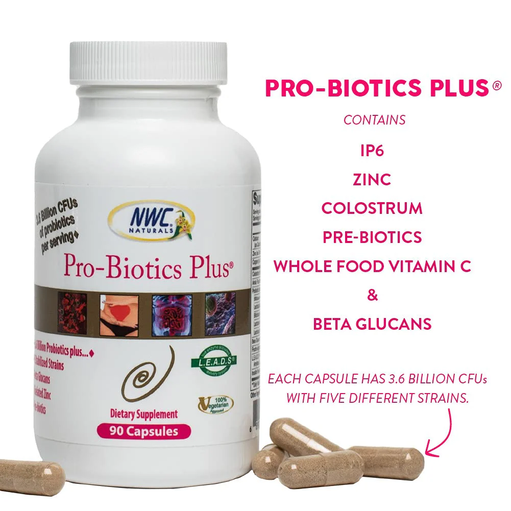 NWC Naturals Pro-Biotics Plus – Vegetarian Probiotics for Immune & Digestive Health, 90 Capsules - Image 12