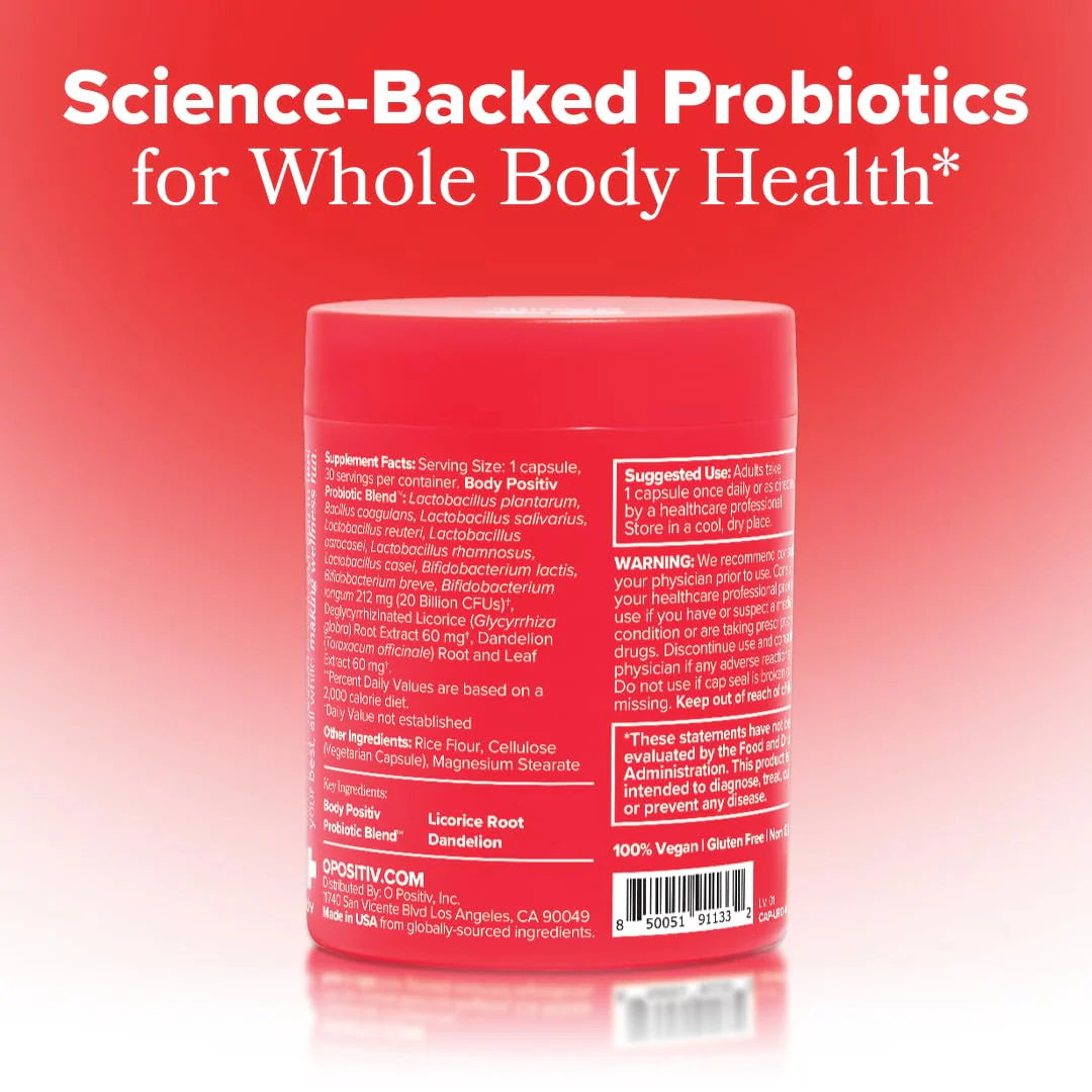O Positiv URO Women’s Probiotic – All-in-One Probiotic for Vaginal, Gut, Skin & Oral Health | 20B+ CFUs | 30 Capsules | Non-GMO, Vegan, Gluten-Free - Image 8