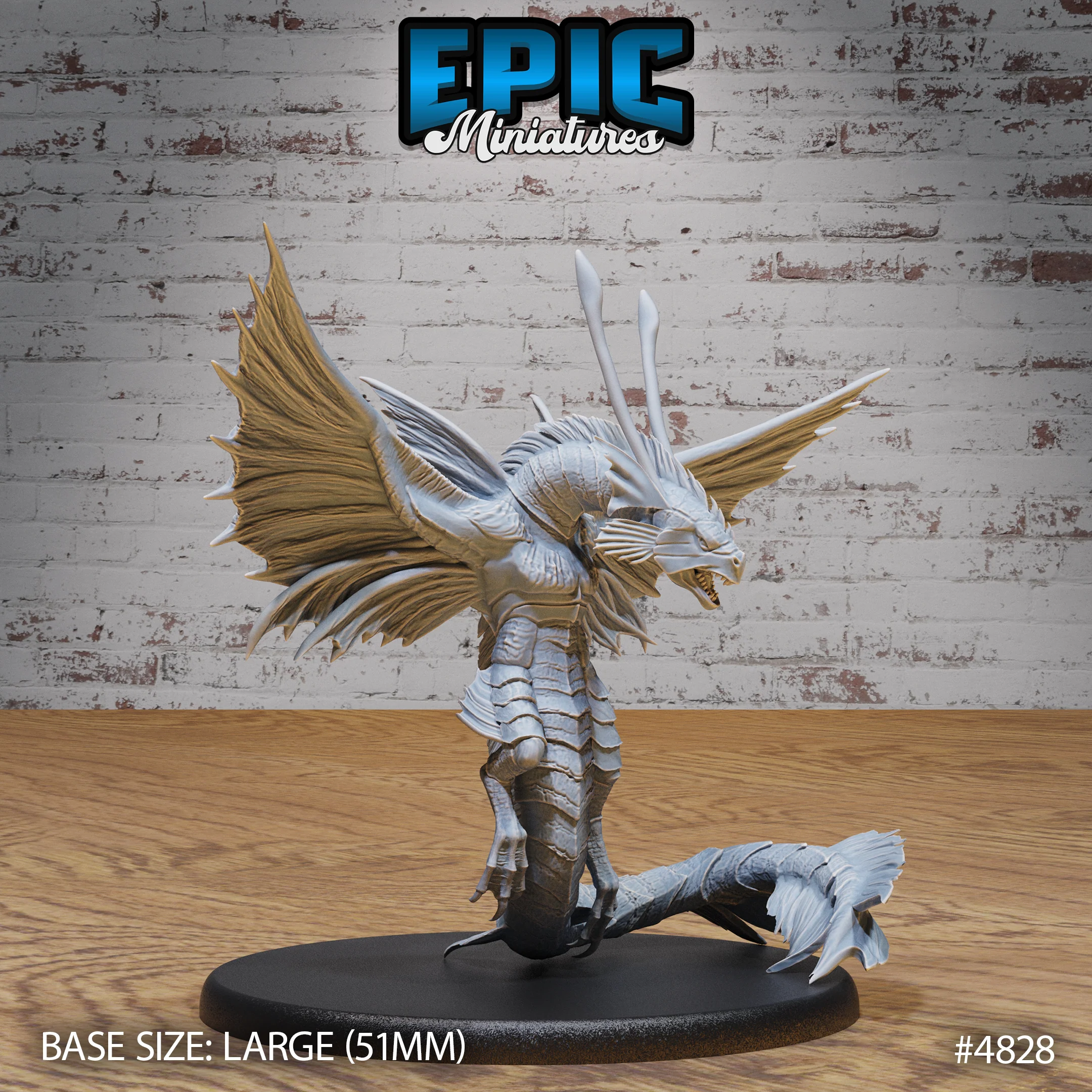 Ocean Wyvern #4828-#4830 by Epic Miniatures - Mysterious Ocean | DnD Tabletop Miniatures (28mm Scale) - Image 2
