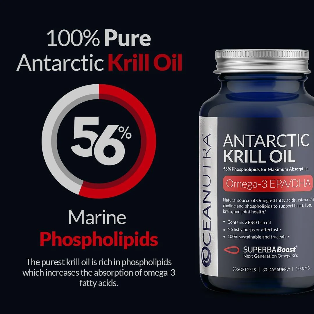 Oceanutra 100% Pure Krill Oil 1000mg – 56% Phospholipids, 60-Day Supply - Image 11