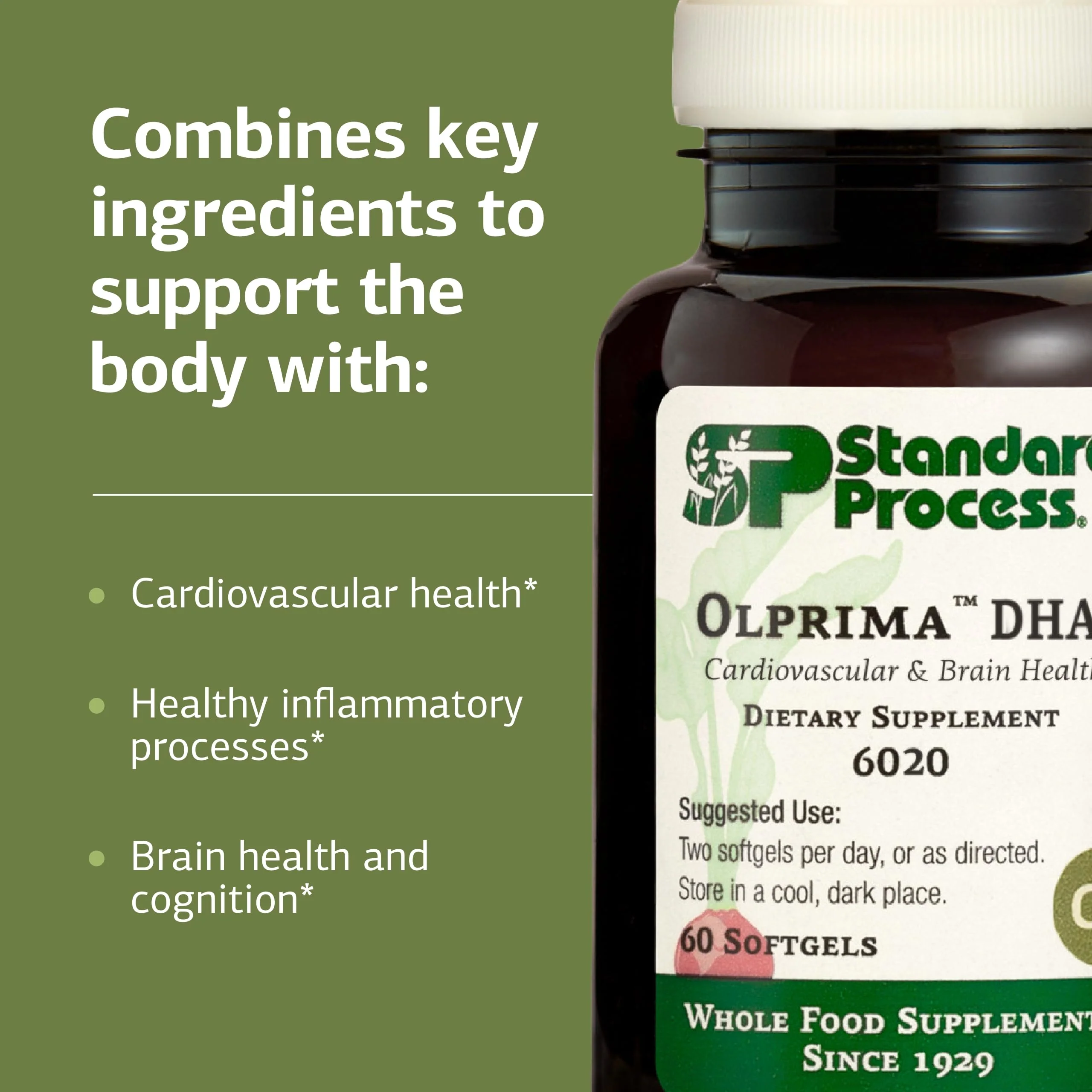 Olprima DHA Omega-3 by Standard Process – Heart & Brain Health, 60 Softgels (30 Servings) – Gluten-Free, Non-Dairy & Non-Soy - Image 5