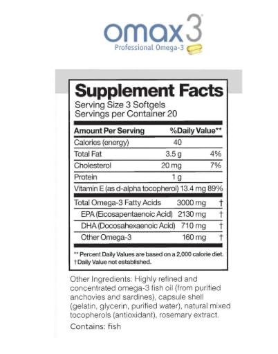 Omax3 Professional Strength Omega-3 1000 mg - NSF Certified - Image 5