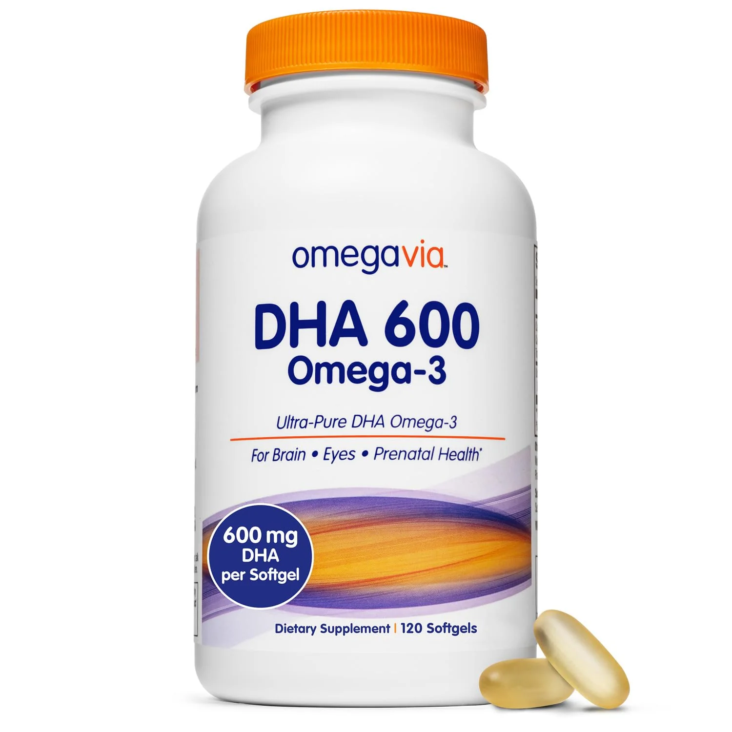 OmegaVia DHA 600 mg – Ultra Pure DHA for Brain & Eyes, Burpless, IFOS Tested, 120 Softgels - Image 10