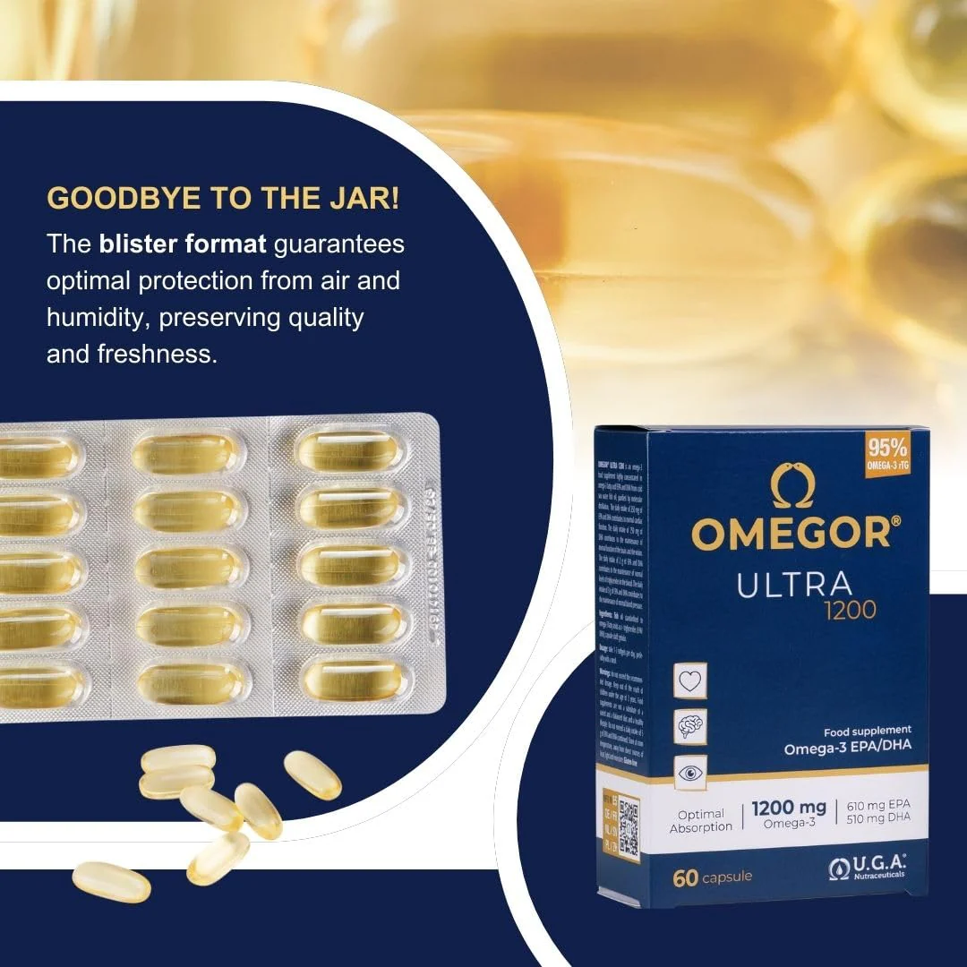 OMEGOR Omega-3 Ultra 1200mg - IFOS 5-Star Certified | 60 Softgels - Image 6