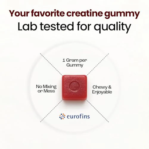 OMNI Creatine Monohydrate Gummies – 1g per Gummy | Watermelon & Peach Flavor | 90 Count - Image 2