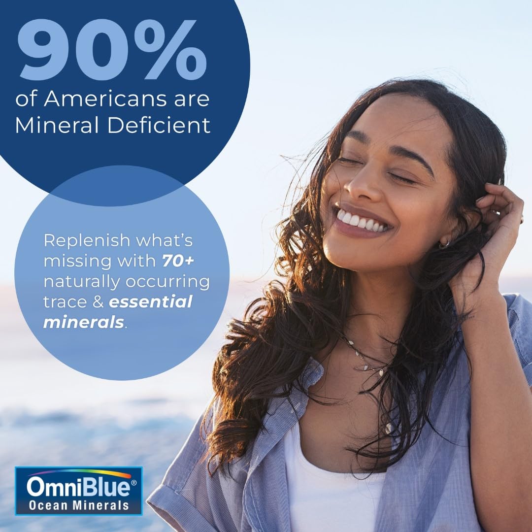 OmniBlue Ocean Minerals – 70+ Trace Minerals & Liquid Magnesium (8 oz) | Low Sodium - Image 6