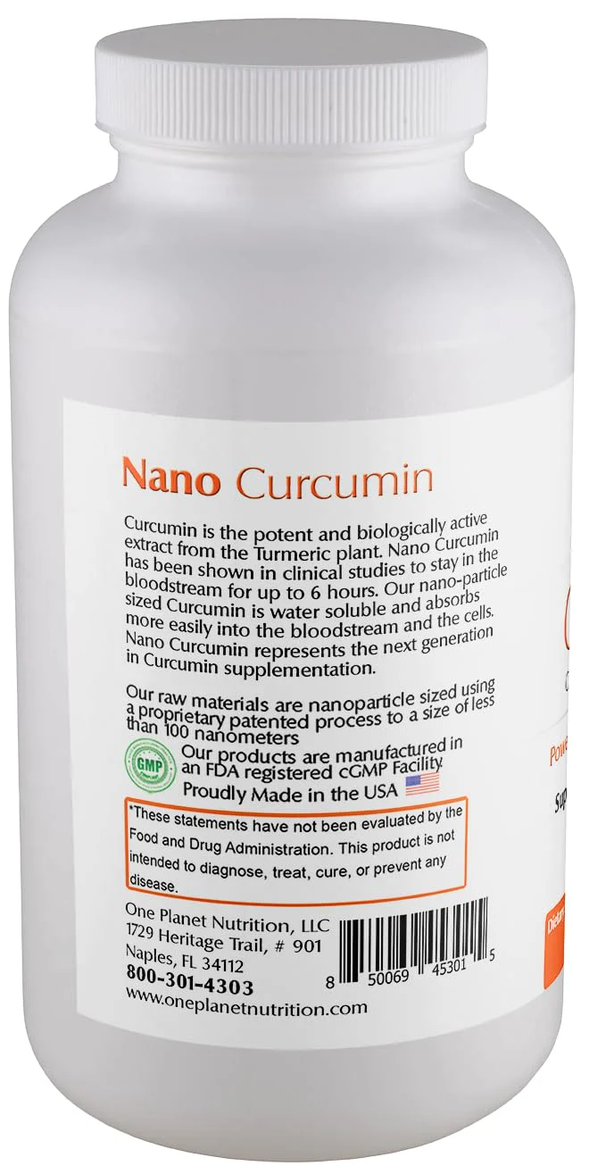 One Planet Nutrition Nano Curcumin Plus 500 mg Veggie Capsules – High Absorption, Vegan, Gluten-Free - Image 3