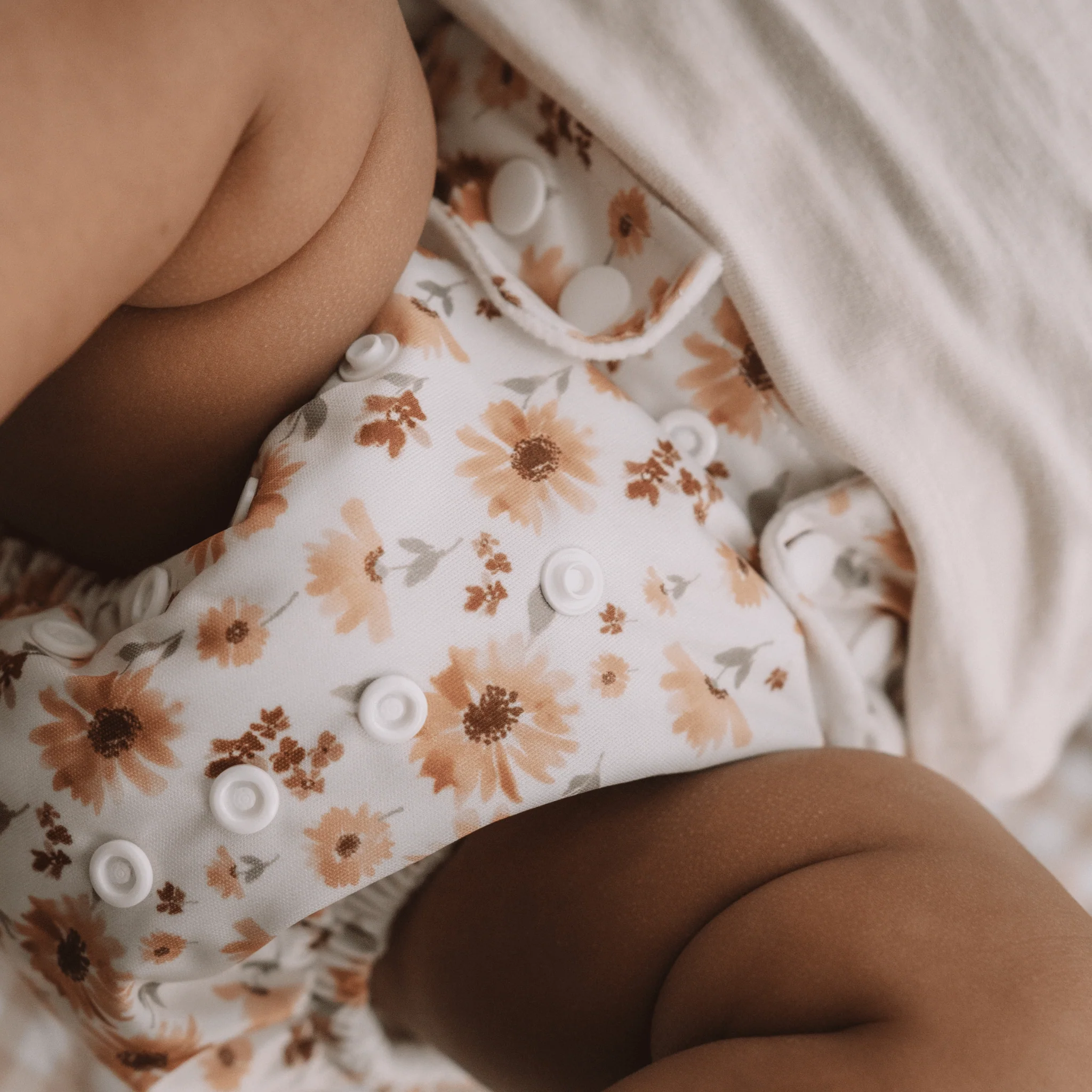 One Size All-In-One Reusable Cloth Nappy - Meadow - Image 6