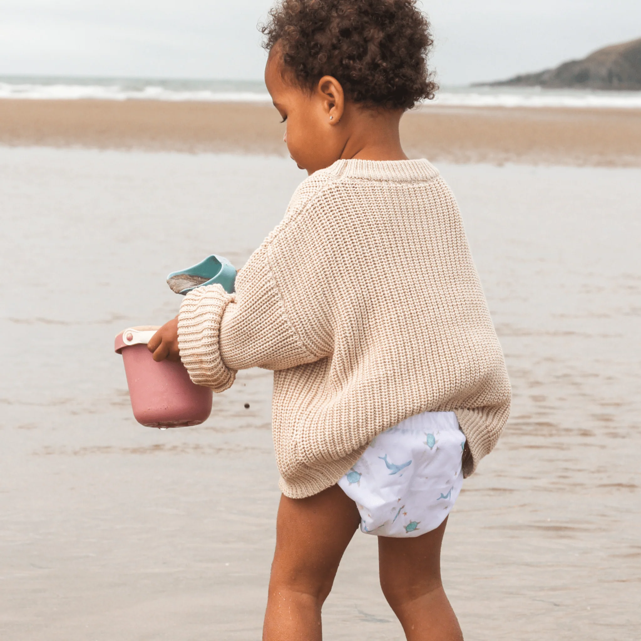 One Size Baby to Toddler Reusable Swim Nappies - Ocean Cuddles - Image 3