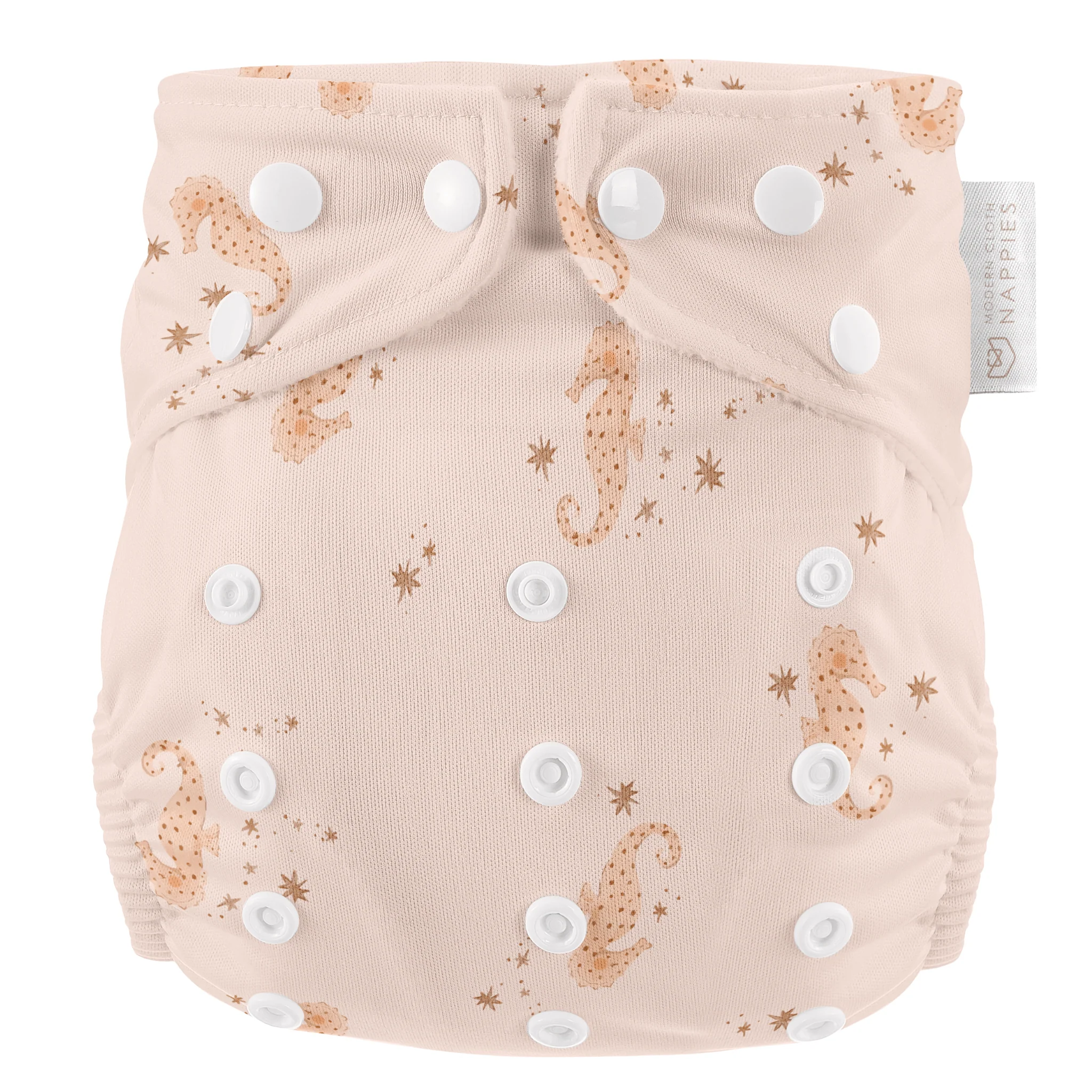 One Size Baby to Toddler Reusable Swim Nappies - Seahorse Snuggles