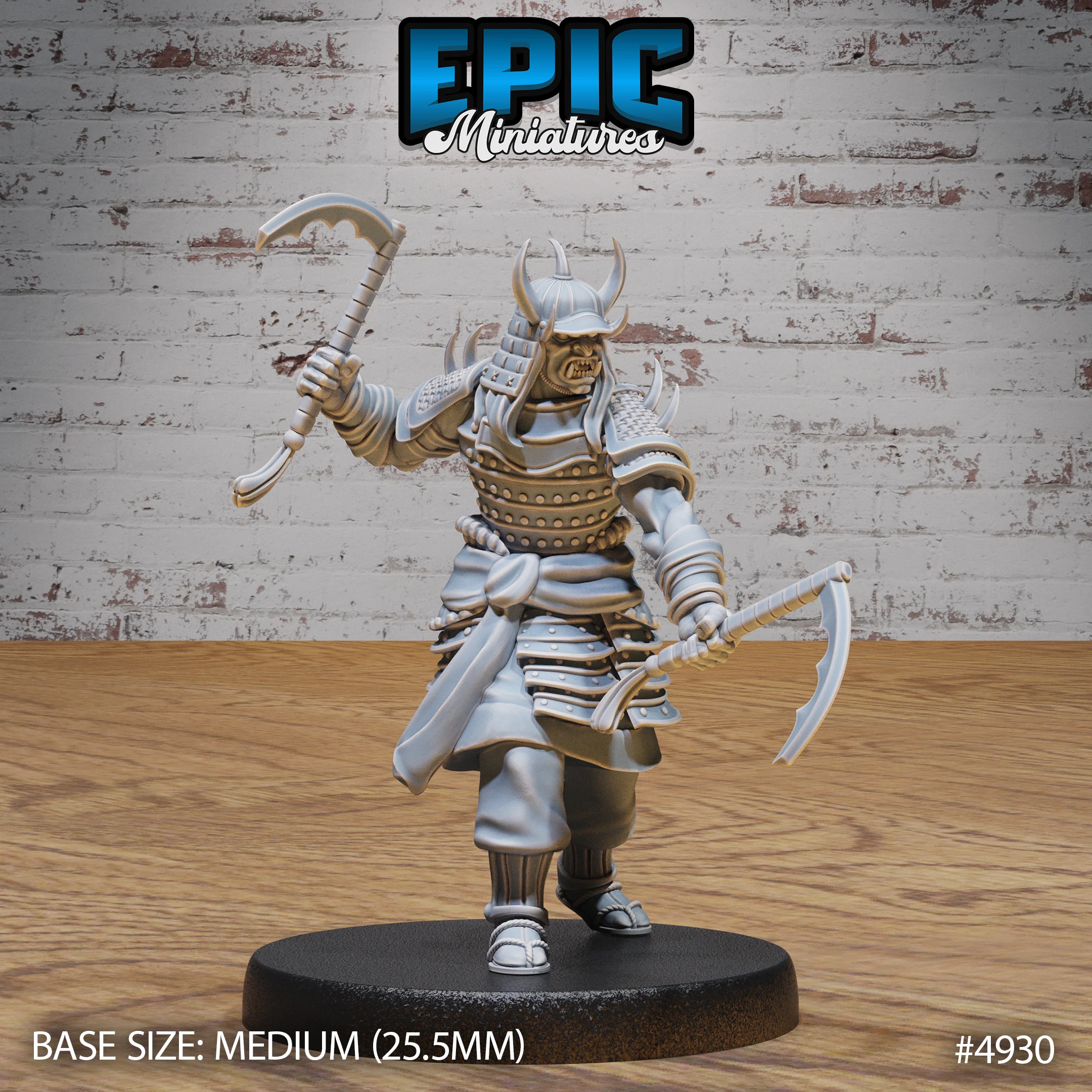 Oni Samurai #4929-#4931 | Epic Miniatures | D&D Tabletop Miniature | Fierce Demon Warrior for Fantasy Roleplaying - Image 4