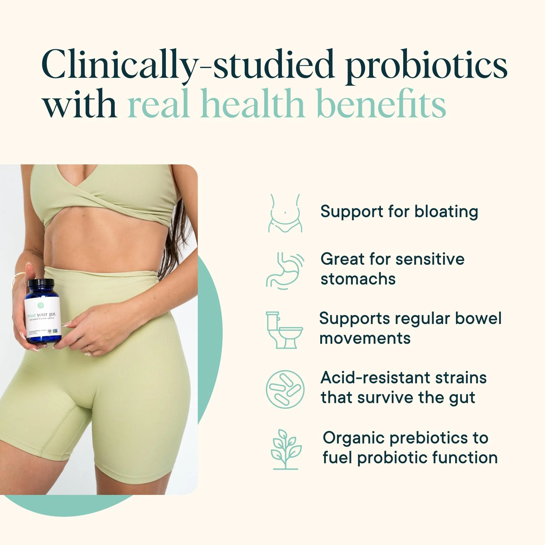 Ora Organic Probiotics with Prebiotics – 16 Billion CFU, 6 Strains (L. Acidophilus, L. Reuteri, B. Bifidum, B. Breve, B. Lactis, B. Longum) - Image 2