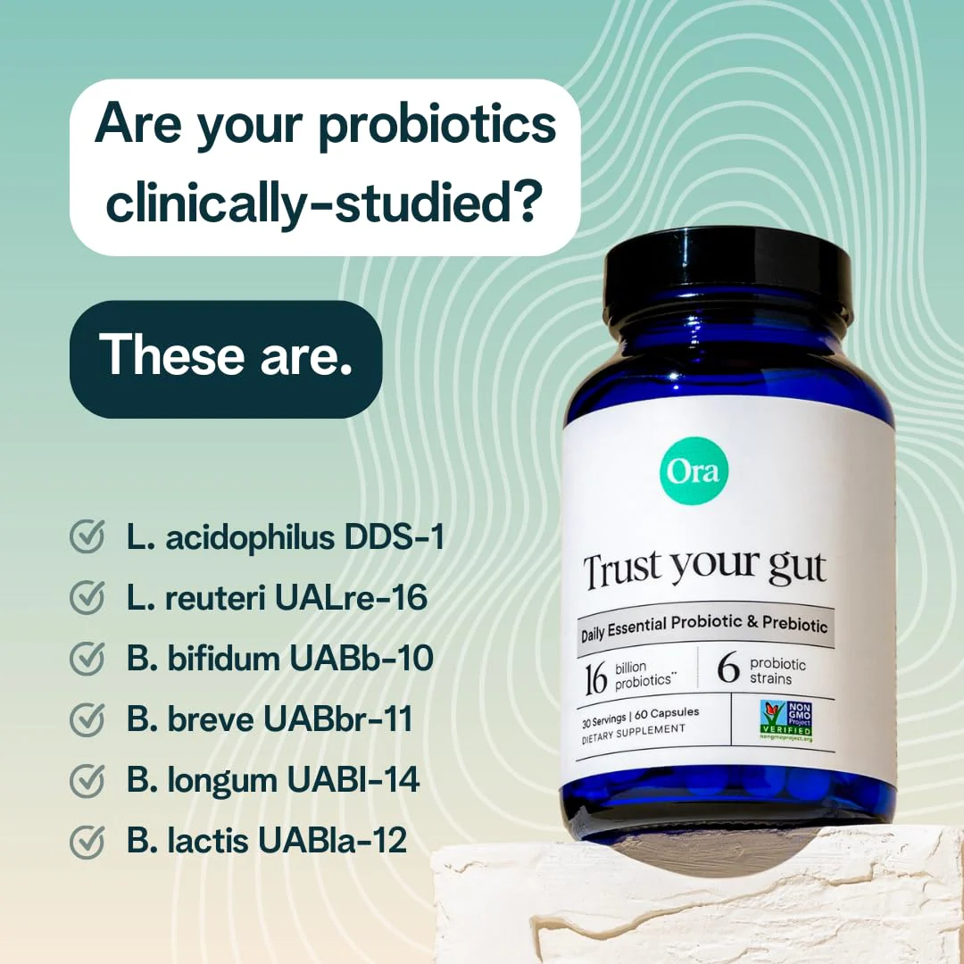 Ora Organic Probiotics with Prebiotics – 16 Billion CFU, 6 Strains (L. Acidophilus, L. Reuteri, B. Bifidum, B. Breve, B. Lactis, B. Longum) - Image 5