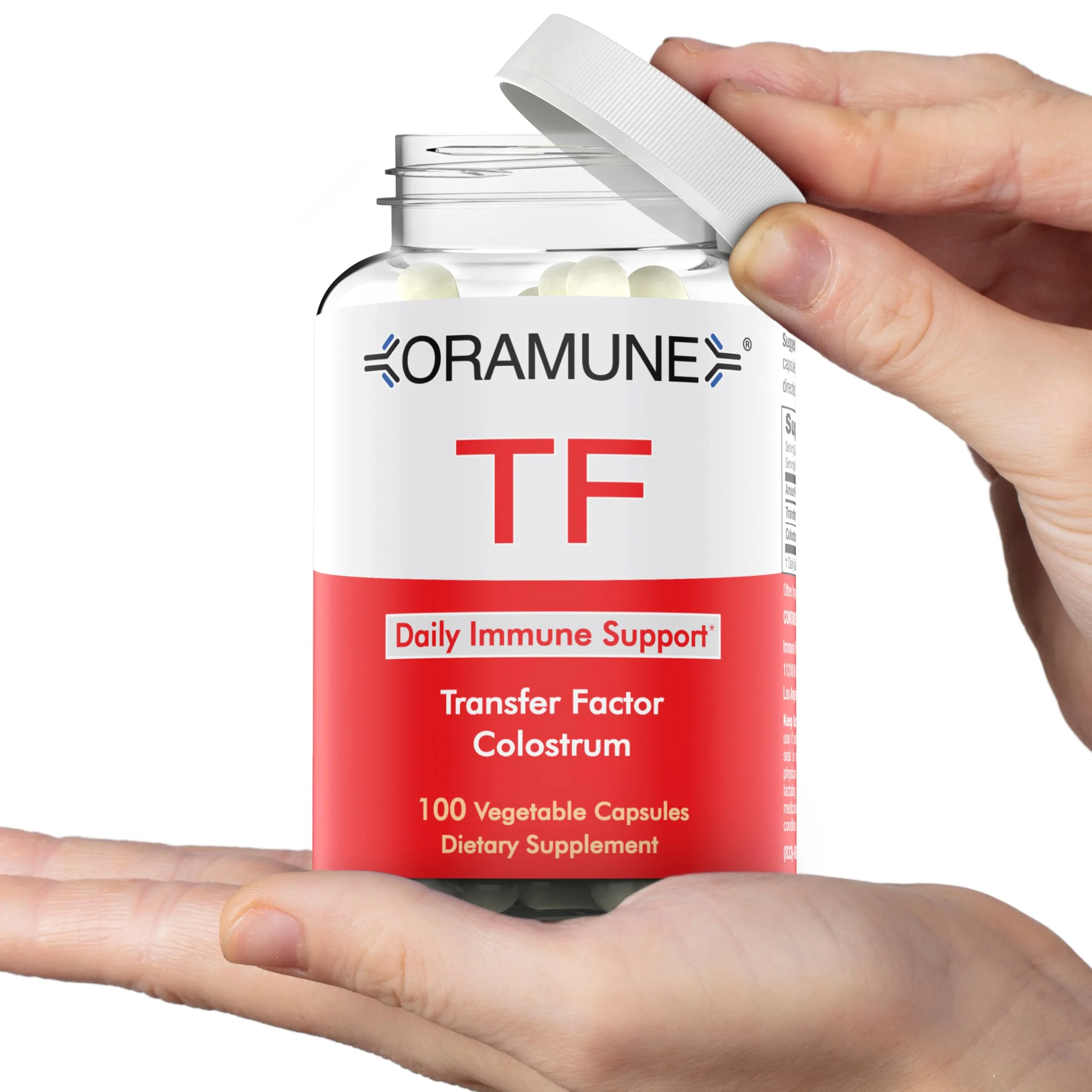 Oramune Transfer Factor & Colostrum Supplement | Bovine Colostrum Capsules for Immunity & Wellness - 100 Capsules - Image 14