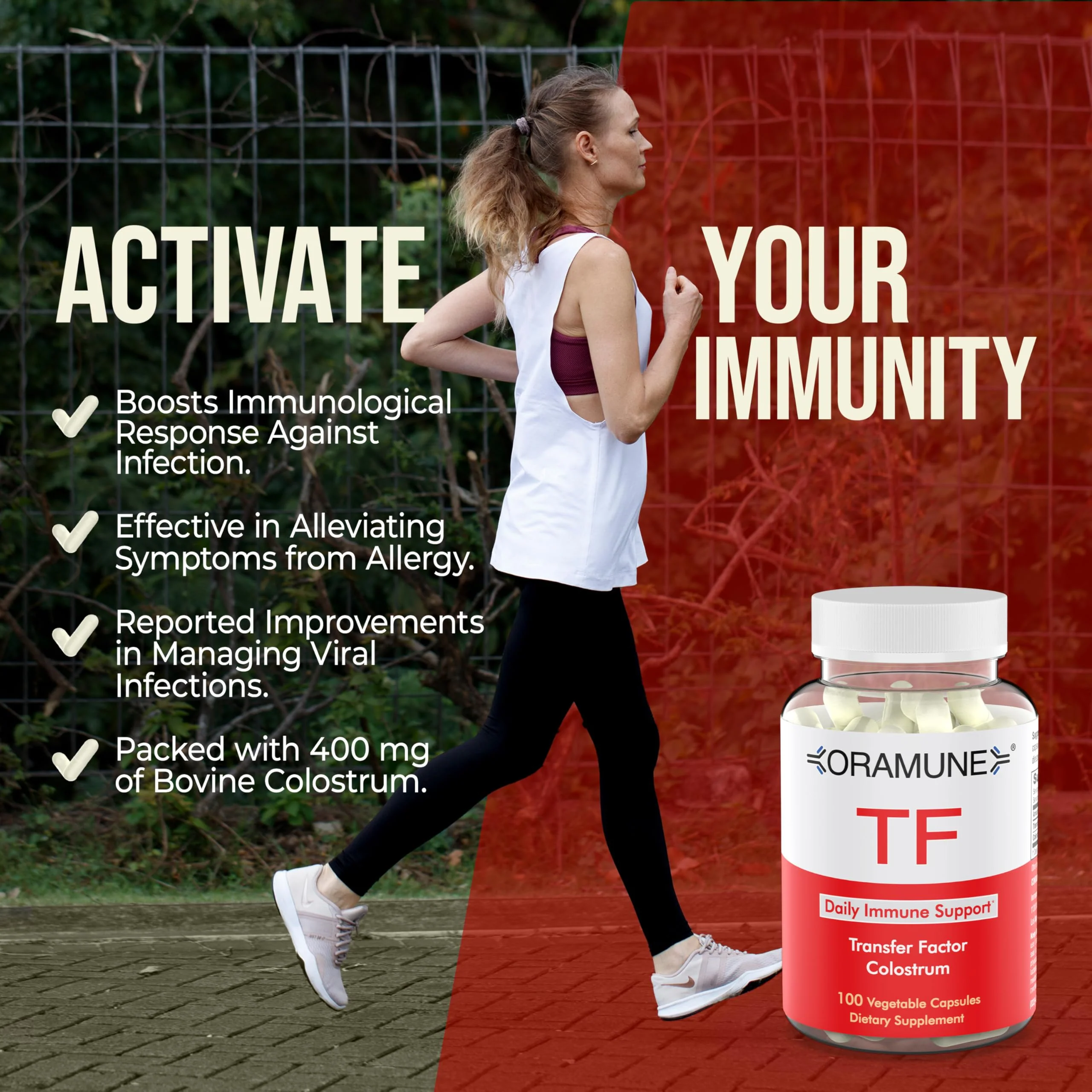 Oramune Transfer Factor & Colostrum Supplement | Bovine Colostrum Capsules for Immunity & Wellness - 100 Capsules - Image 16