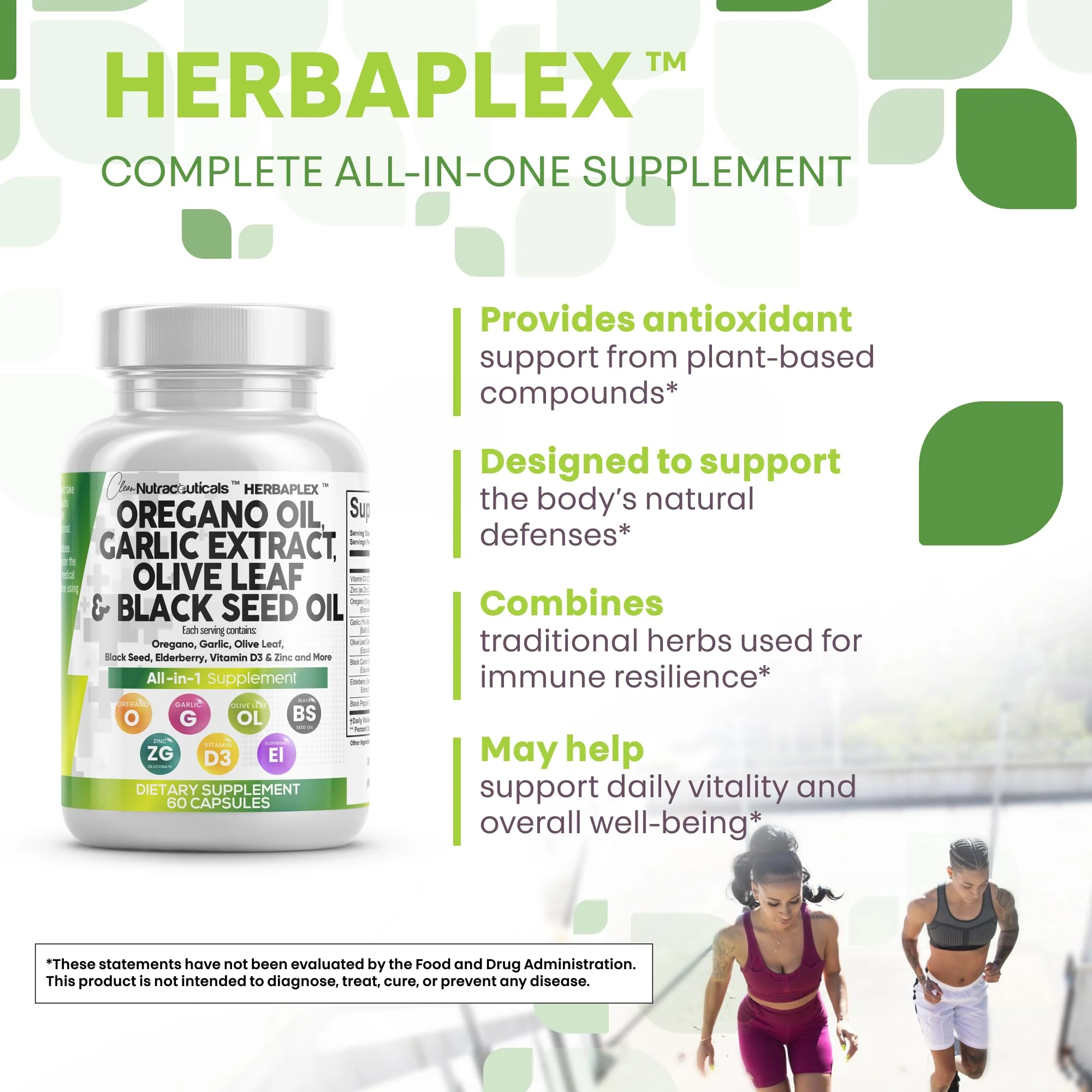 Oregano Oil Capsules with Black Seed, Garlic & Elderberry – Immune Support | Zinc & Vitamin D3 - Image 6