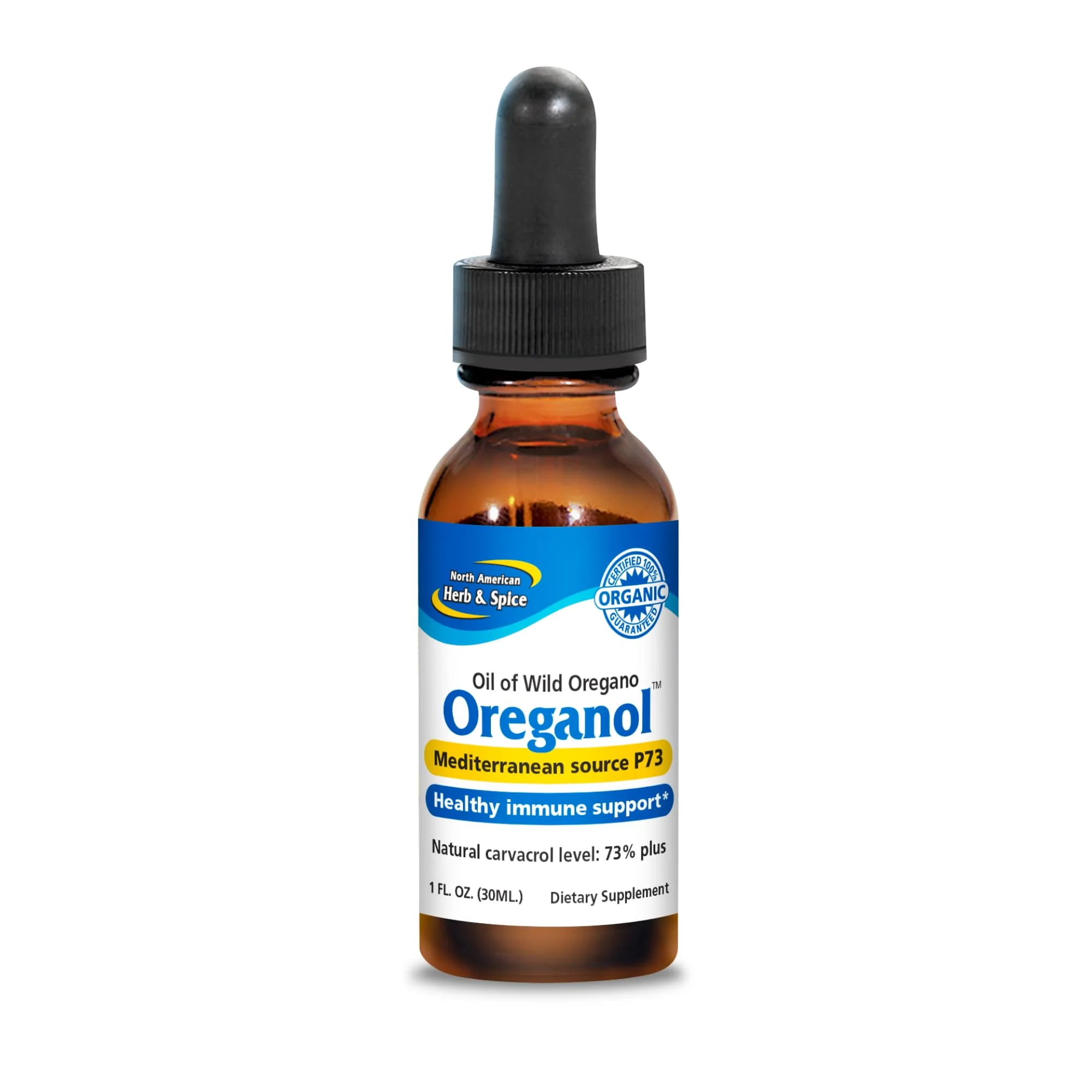Oreganol P73 1 oz Pack of 3 - Wild Organic Oregano Oil, Non-GMO