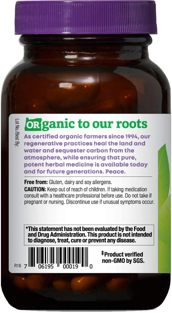 Oregon's Wild Harvest Milk Thistle – USDA Certified Organic Herbal Supplement, 90 Count - Image 3