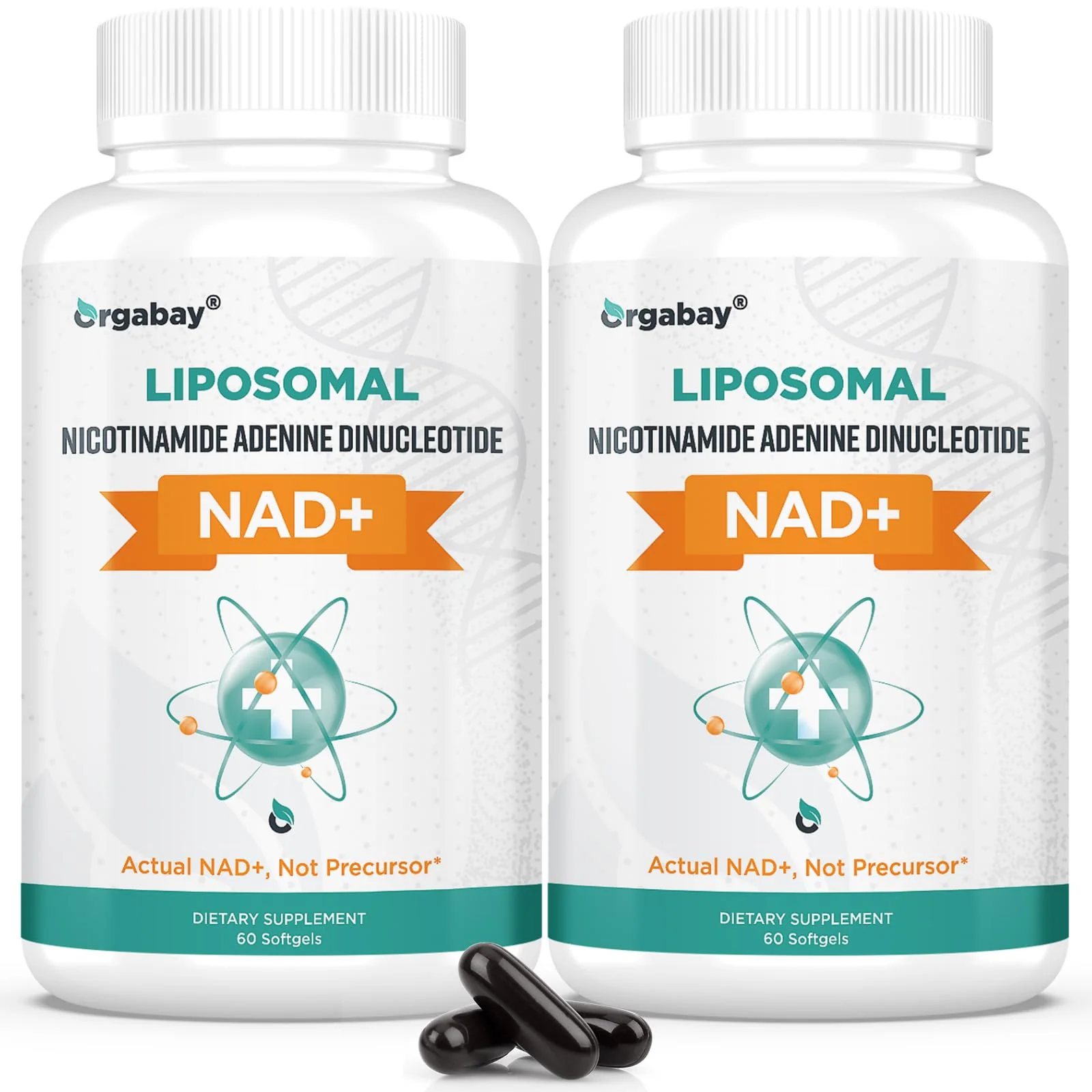 Orgabay Liposomal NAD+ Supplement 500 mg | High Absorption with 250 mg TMG per Softgel | 120 Softgels - Image 9