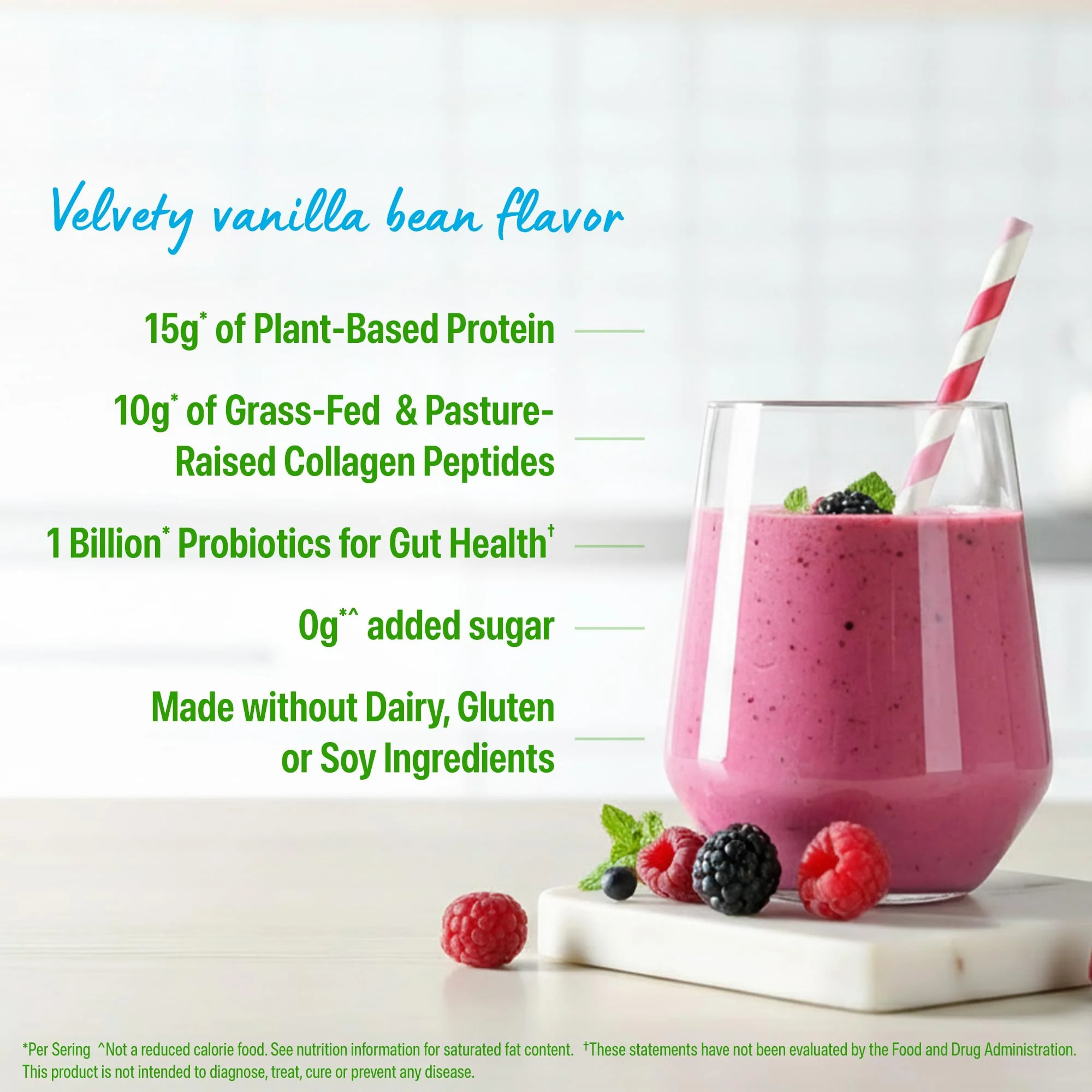 Orgain Protein Powder + Collagen, Vanilla Bean — 25g Protein, 10g Collagen, 1B Probiotics, Gluten Free - Image 11