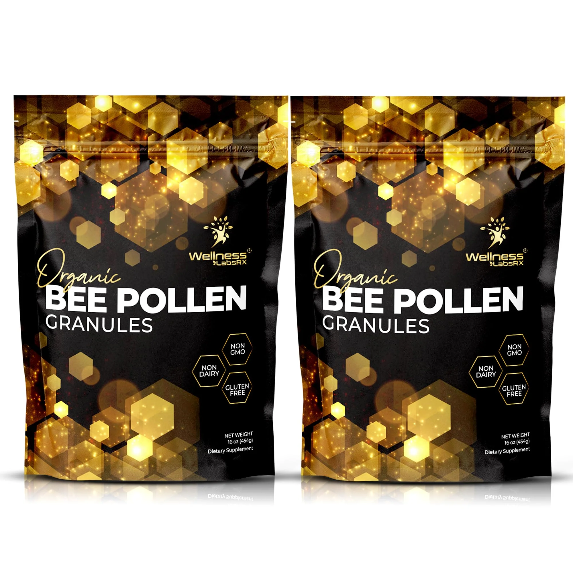 Organic Bee Pollen Granules 2 Lbs - WellnessLabsRx | Immune Support, Energy & Digestive Wellness - Gluten-Free - USA Made - Image 9