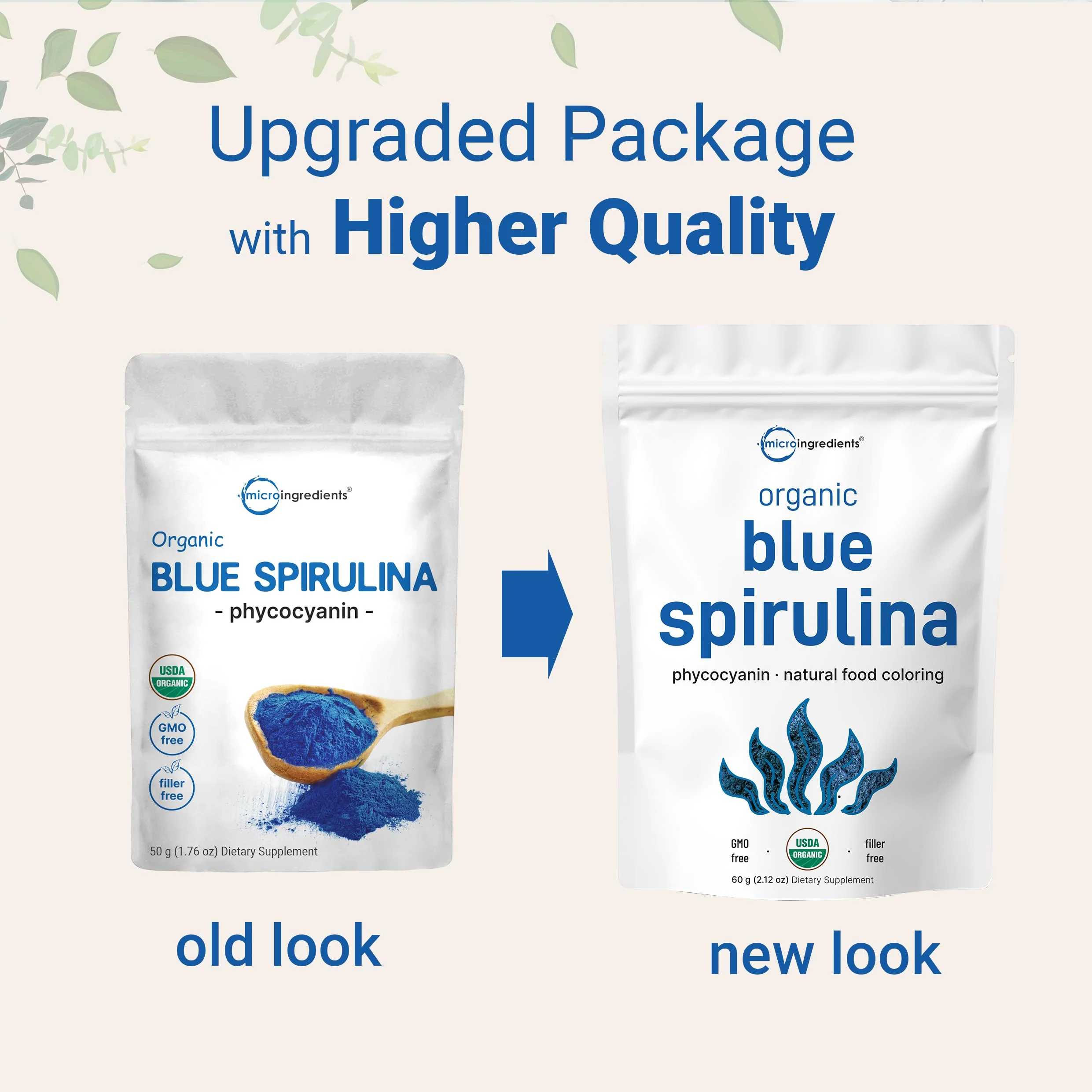 Organic Blue Spirulina Powder (Phycocyanin Extract) – 60 Servings – 100% Vegan - Image 3