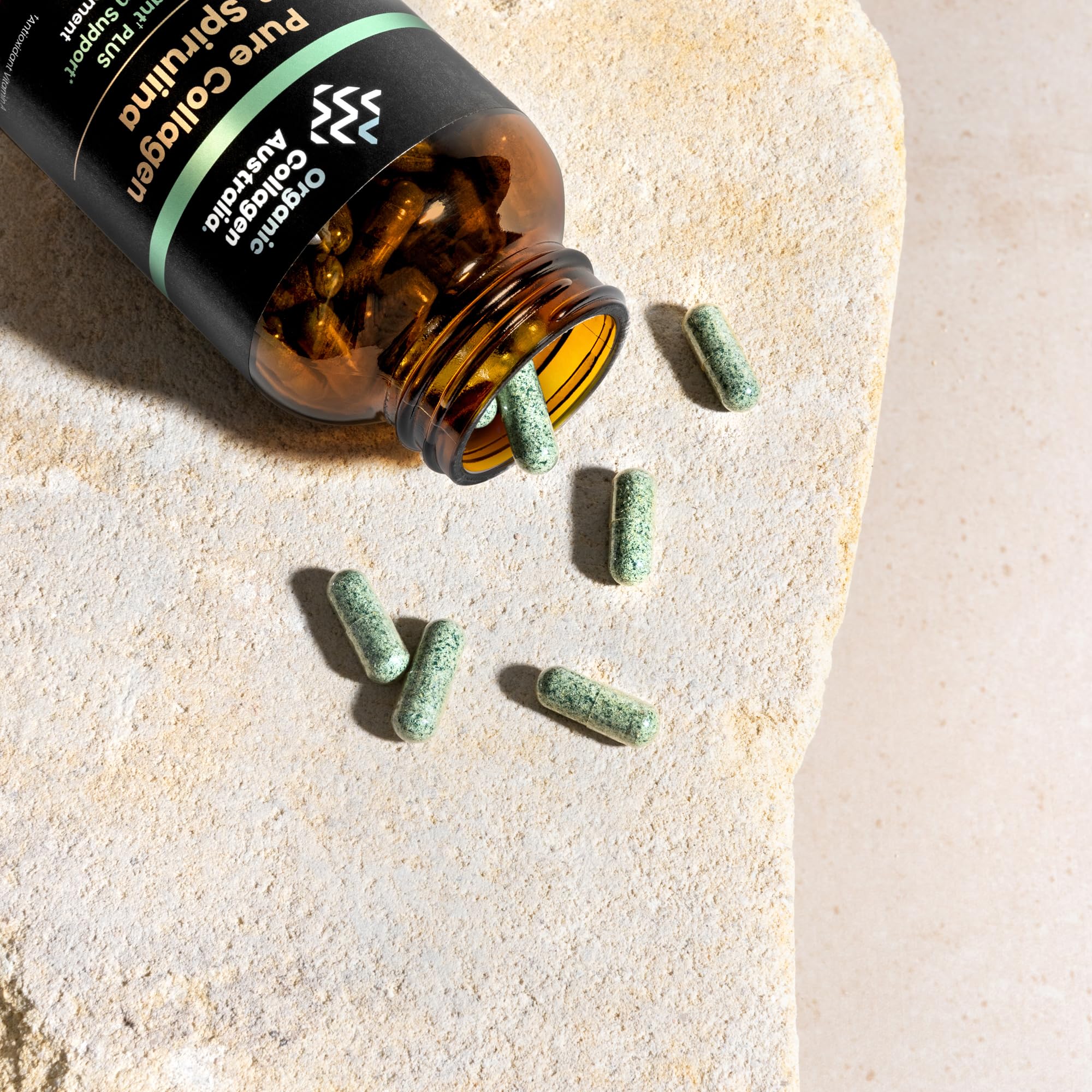 Organic Collagen Australia – Pure Collagen & Spirulina Capsules (120 Capsules) - Image 6