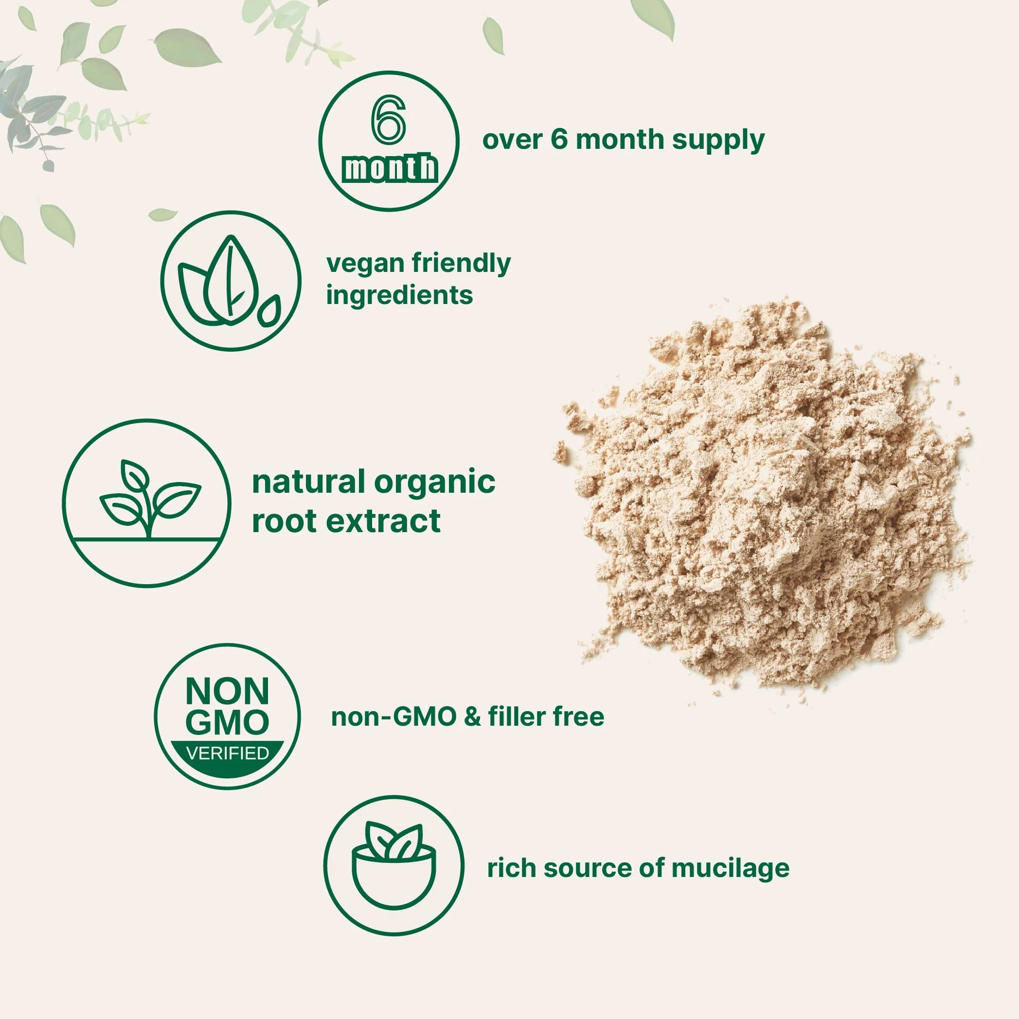 Organic Marshmallow Root Powder 8 oz - Filler-Free, Non-GMO, Vegan | Micro Ingredients - Image 4