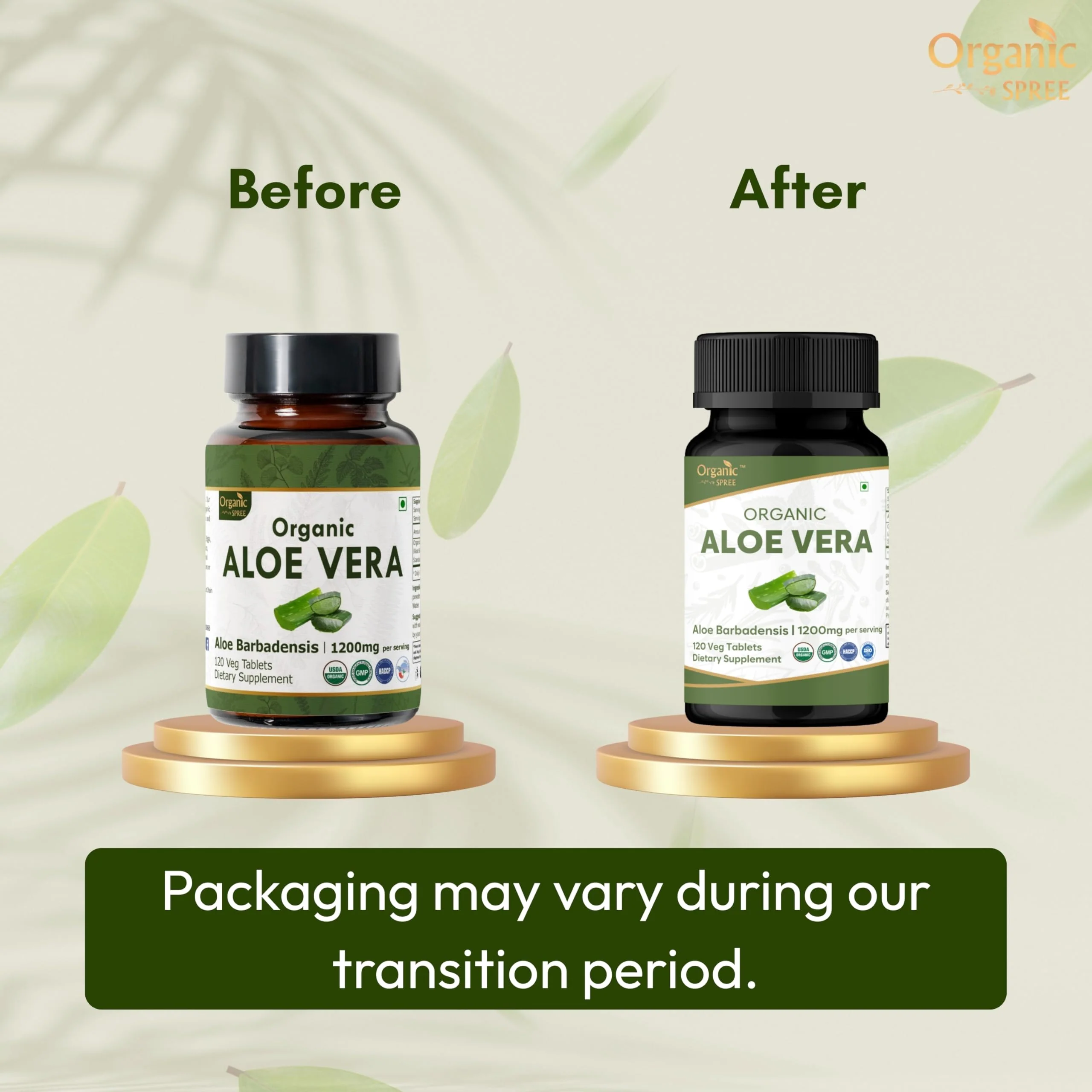 Organic Spree Aloe Vera Tablets – USDA Organic | Digestion & Skin Health | 120 Tablets - Image 2