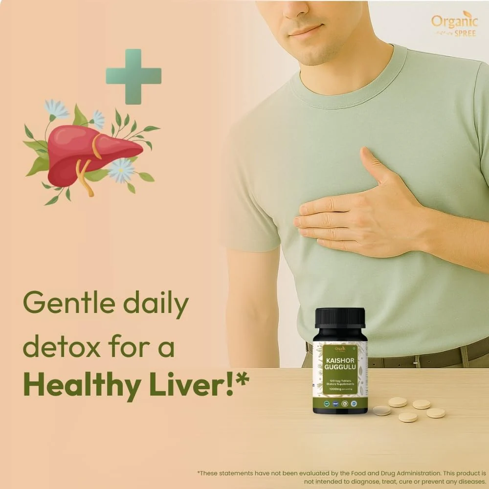 ORGANIC SPREE Kaishor Guggulu 120 Tablets – Supports Healthy Joints, Ayurvedic Formulation, Certified Vegetarian - Image 3