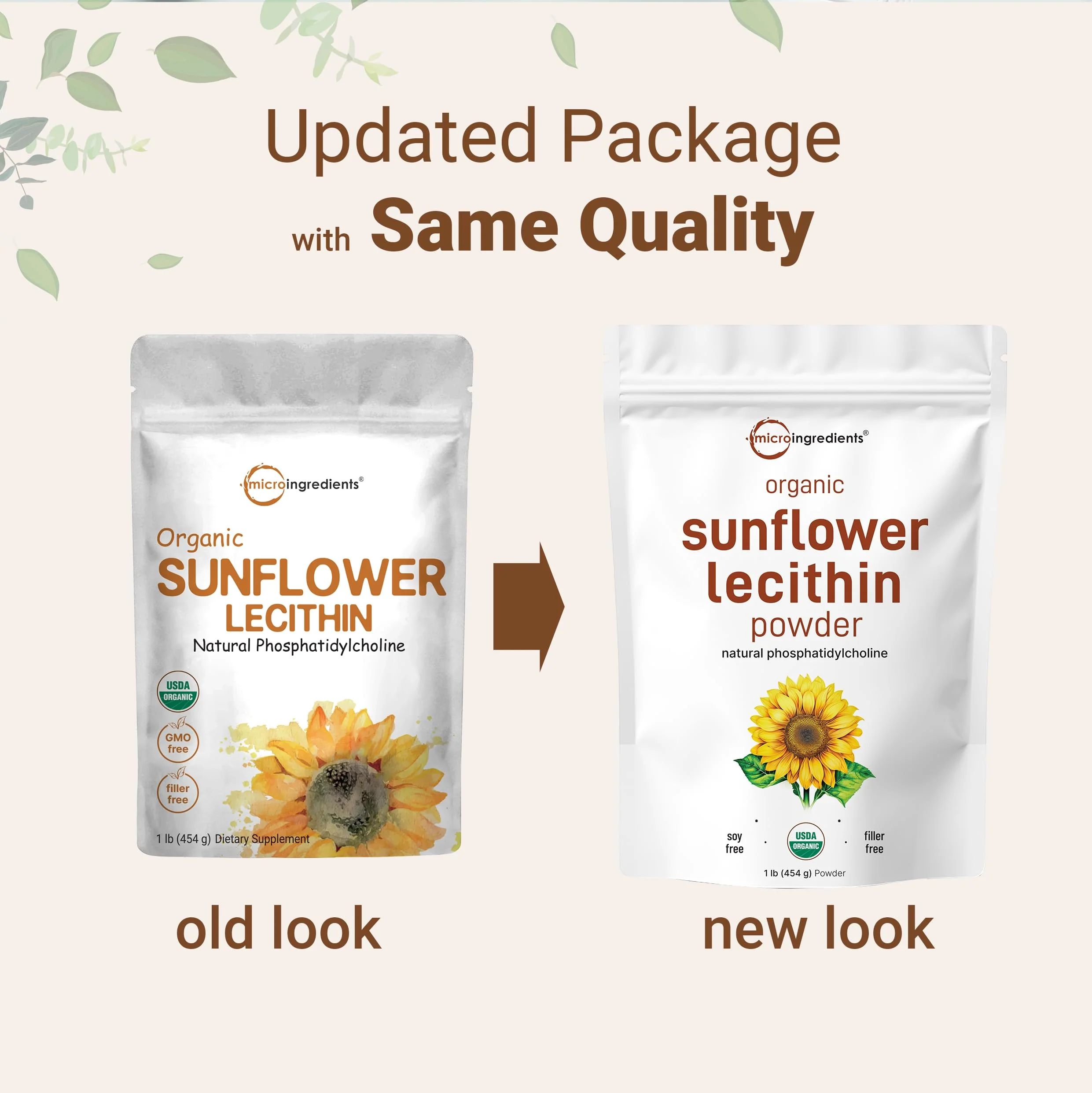Organic Sunflower Lecithin Powder – 1 lb, Cold Pressed & Non-GMO - Image 3