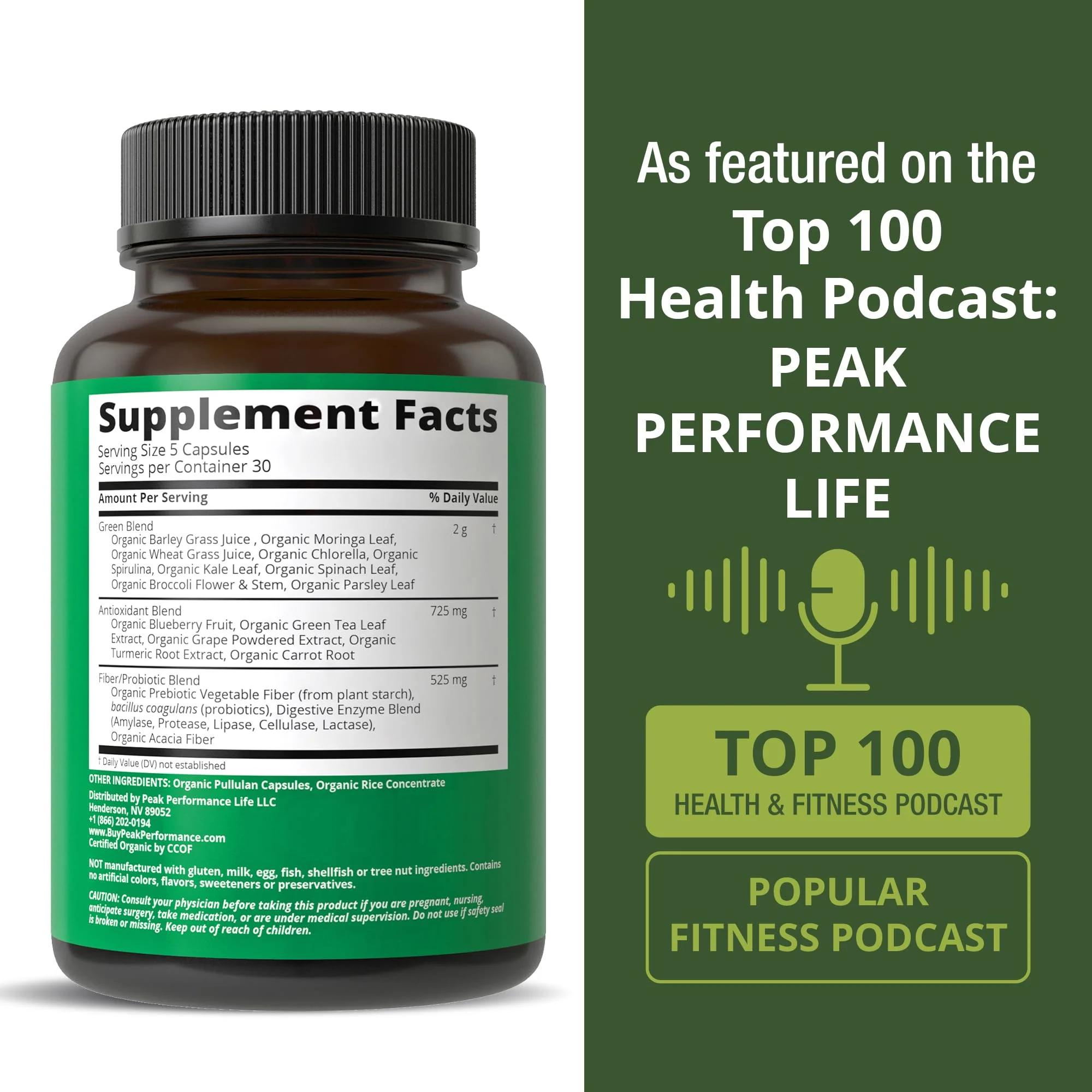 Organic Super Greens 150 Capsules – Green Juice Superfood with 25 Organic Ingredients - Image 6