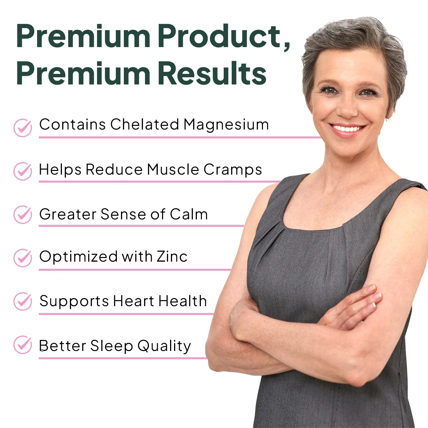 Organics Ocean Magnesium Glycinate with Zinc – Maximum Strength Chelated Magnesium (90 Capsules) - Image 4