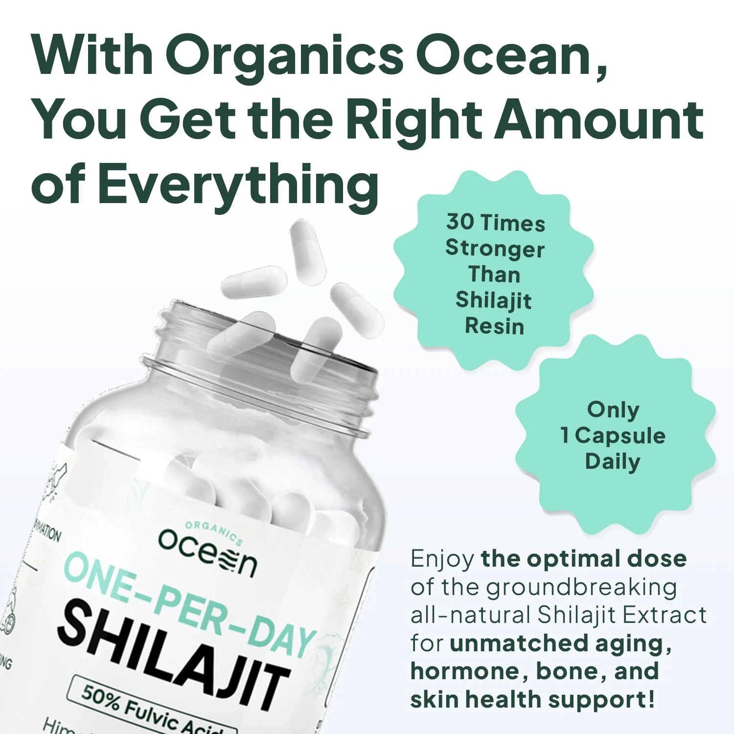 Organics Ocean One-Per-Day Shilajit Capsules – Himalayan Shilajit for Hormone Support – 6 Bottles - Image 11
