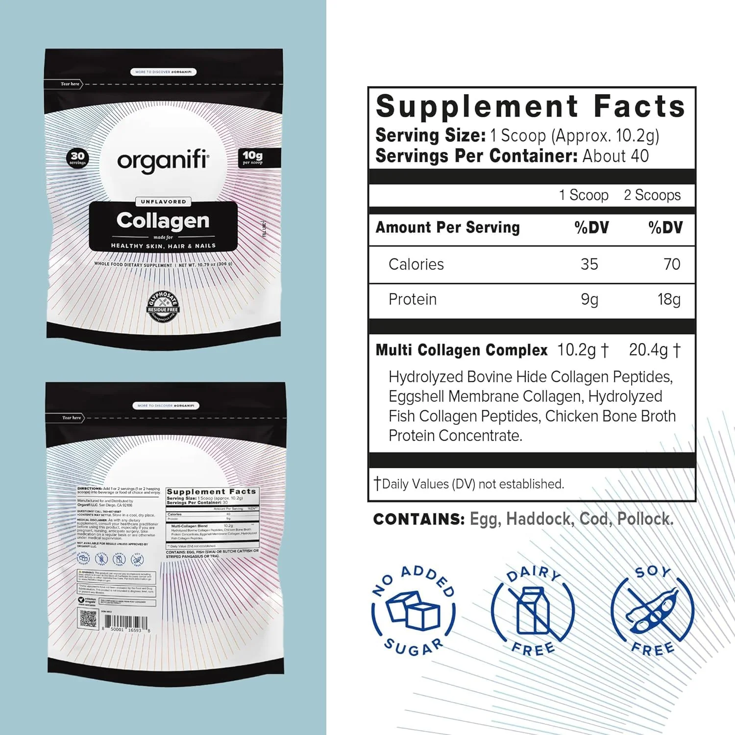 Organifi Collagen Powder – Fuller Hair, Radiant Skin, Stronger Nails - Image 2