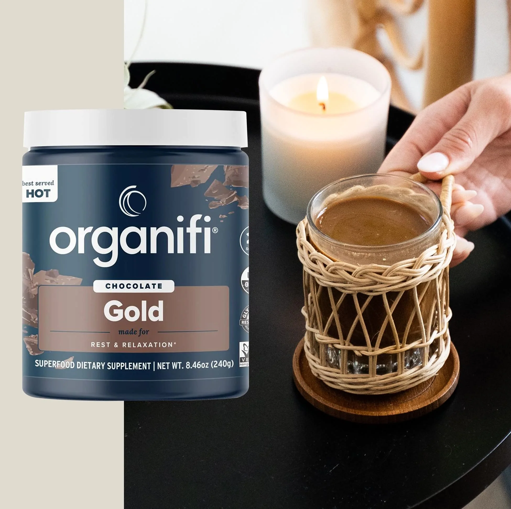 Organifi Gold Chocolate – Restful Sleep, Immune Support & Recovery | 20 Day Supply - Image 7