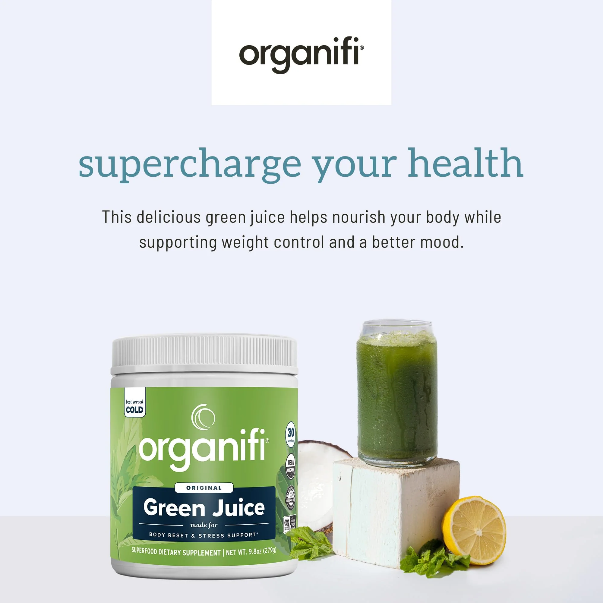 Organifi Green Juice Powder – Organic Superfoods for Energy, Cortisol Balance, Fitness Goals (30-Day Supply) - Image 10